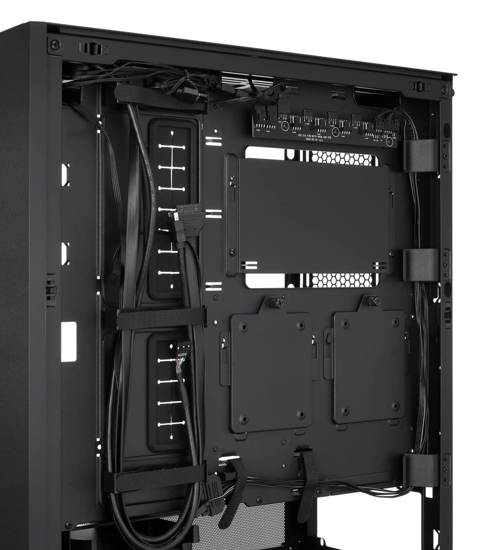 LIAN LI LANCOOL 207 Compact ATX RGB Gaming Computer Case, Airflow Optimized Mesh Panels Tower Chassis w/ 2x140mm ARGB,2x120mm PWM Fans Pre-Installed, USB Type-C Port, Tempered Glass Side Panel (Black)