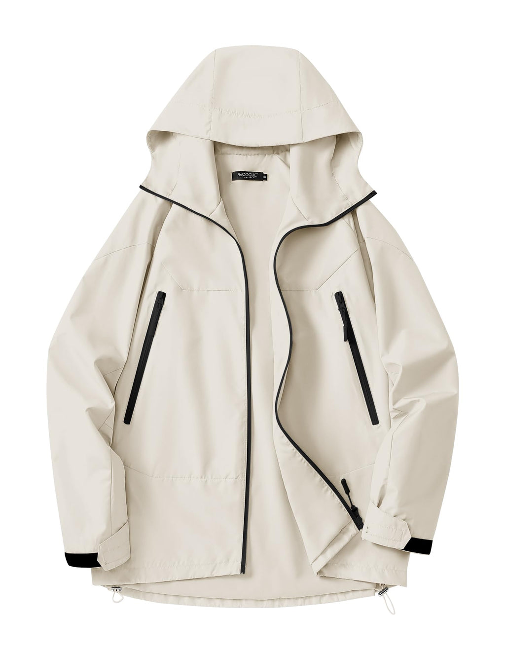 Avoogue Rain Jacket for Women Waterproof Lightweight Rain Coat Hiking Windbreaker Jacket with Hood