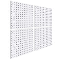 Peg Board,Steel Organization Panels, Ideal for Garage Tool Storage, Office Organization, Craft Room, Kitchen,Pack of 4 (Black, 4-12X12)