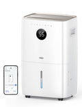DREO 110-Pint Smart Dehumidifier for Basement, 4500 Ft² for Large Room, 2 Gallon Water Tank, Auto/Comfort/Constant Mode Dehumidifiers for Home, Bedroom, Bathroom, with Drain Hose, Black, 711S