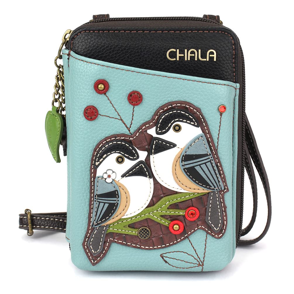 CHALA Wallet Crossbody Cell Phone Purse - Women Faux Leather Multicolor Handbag with Adjustable Strap