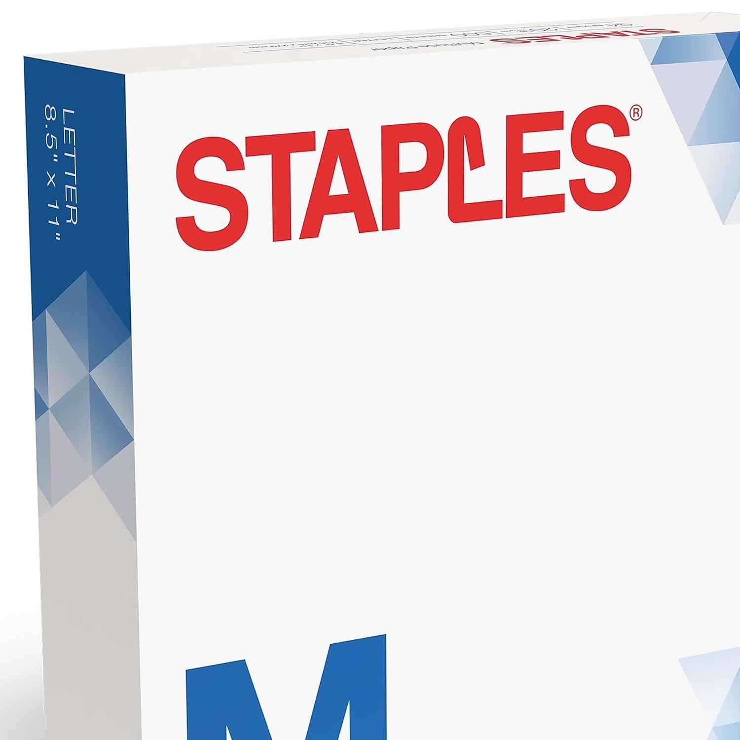 Staples Multiuse Copy Paper, 20 Lb, 94 Bright, 8 1/2" x 11", White, 3-Ream Case, For Office, School & Home