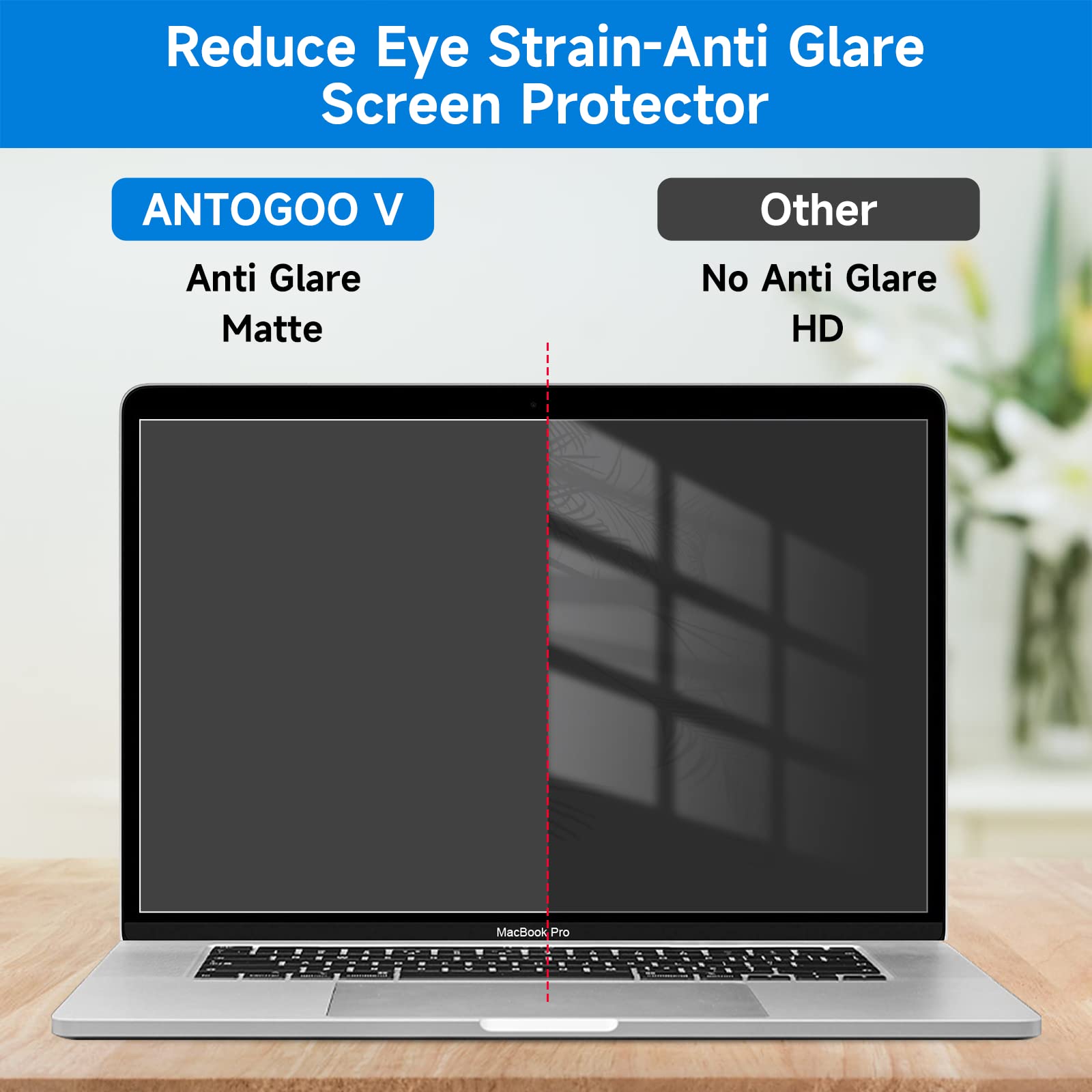 Paquete de 2 protectores de pantalla compatibles con MacBook Pro de 13 pulgadas (2016-2022 / M1, M2) y MacBook Air de 13 pulgadas (2018-2021 / M1), protector de pantalla antirreflejos, protector de