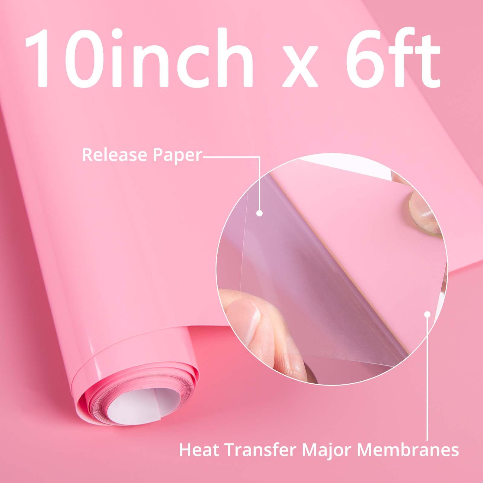 HTVRONT Smart Iron On Vinyl, Black HTV - 13" x 3FT Heat Transfer Vinyl - HTV Vinyl Compatible with Cricut Maker & Explore – Matless Cutting for Long Cuts, Easy to Cut & Weed for Heat Transfer Design