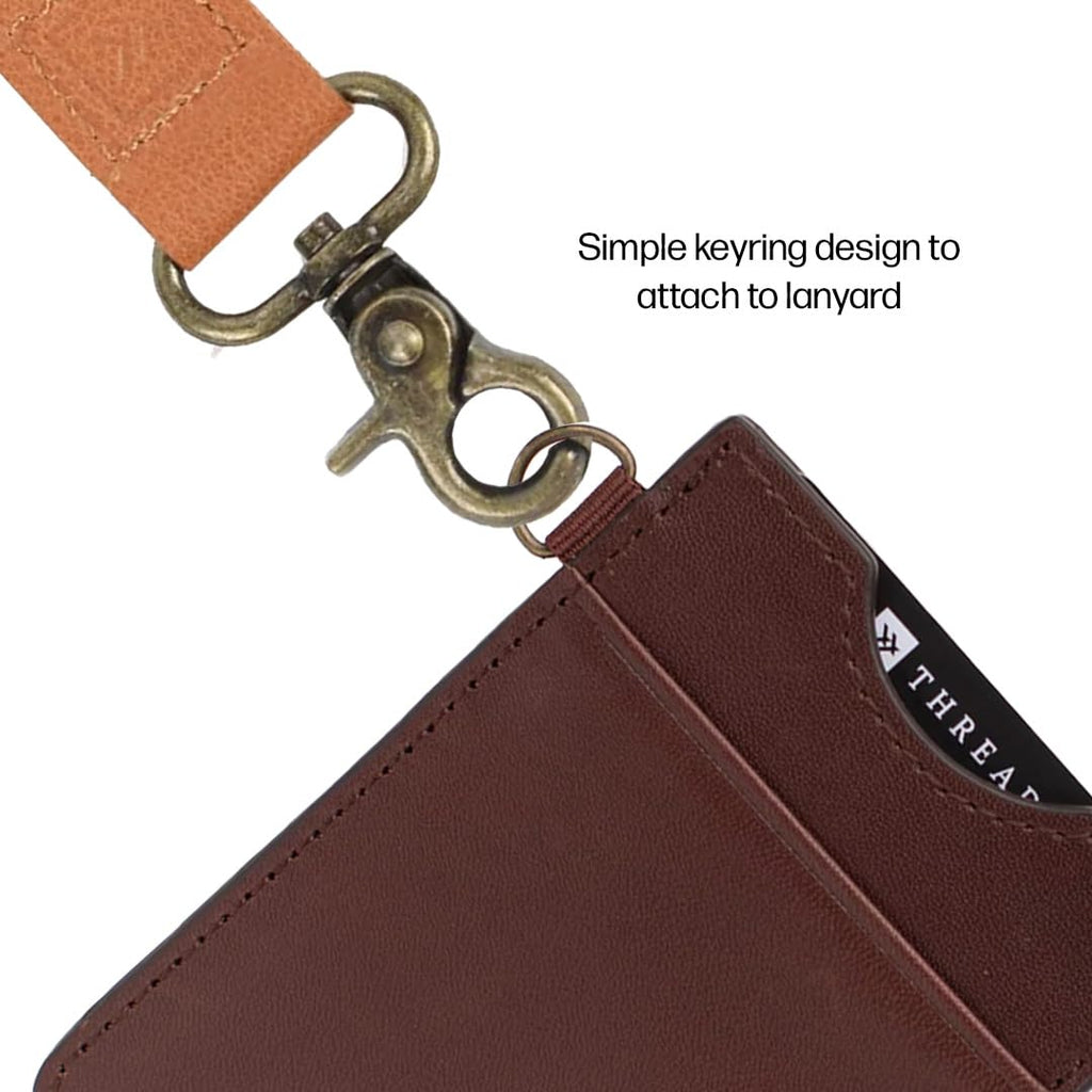 Thread Wallets Ultra Slim Minimalist Leather Card Holder Wallet (Benny)