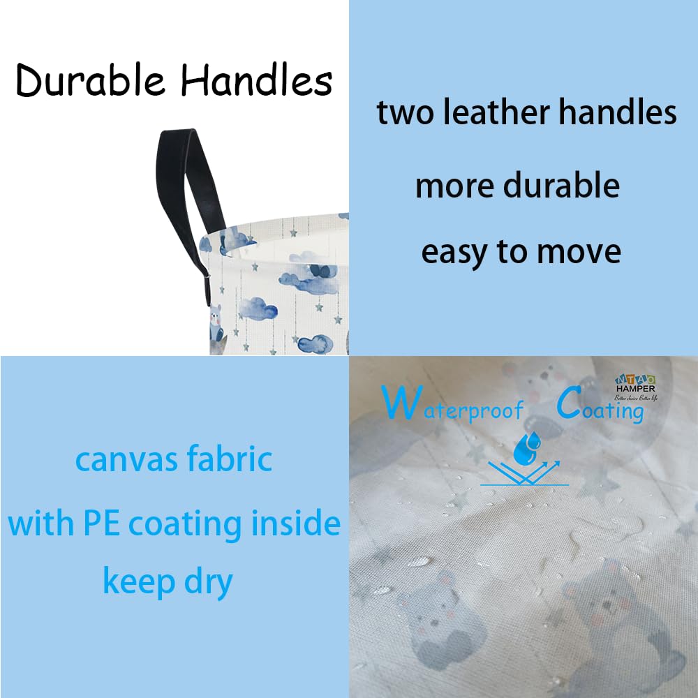 NTAOHAMPER Laundry Hamper, Laundry Basket, Waterproof Storage Bin for Bedroom, Clothes Organizer Basket, Books Box, Room Decor(Animal)