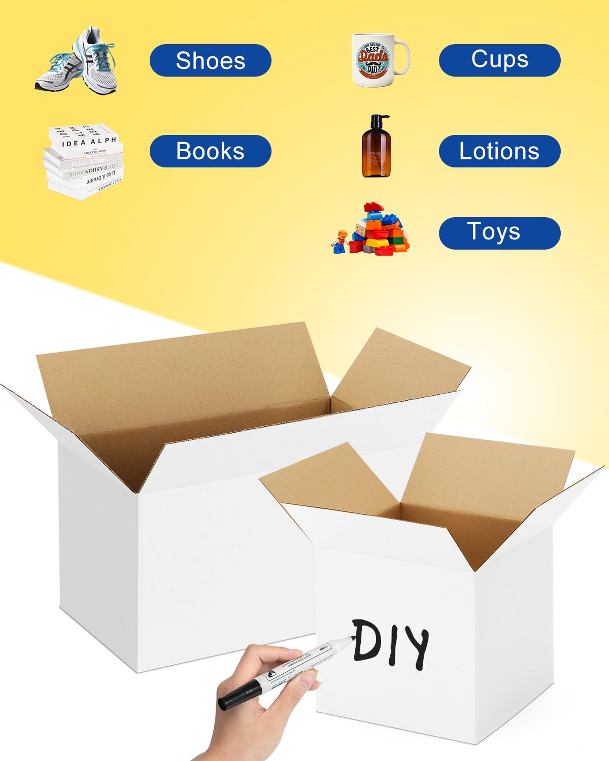 40-Pack-Small-Shipping-Boxes-6x4x4, Corrugated-Cardboard-Boxes-for-Packaging-Small-Business, Brown-Boxes-Mailers