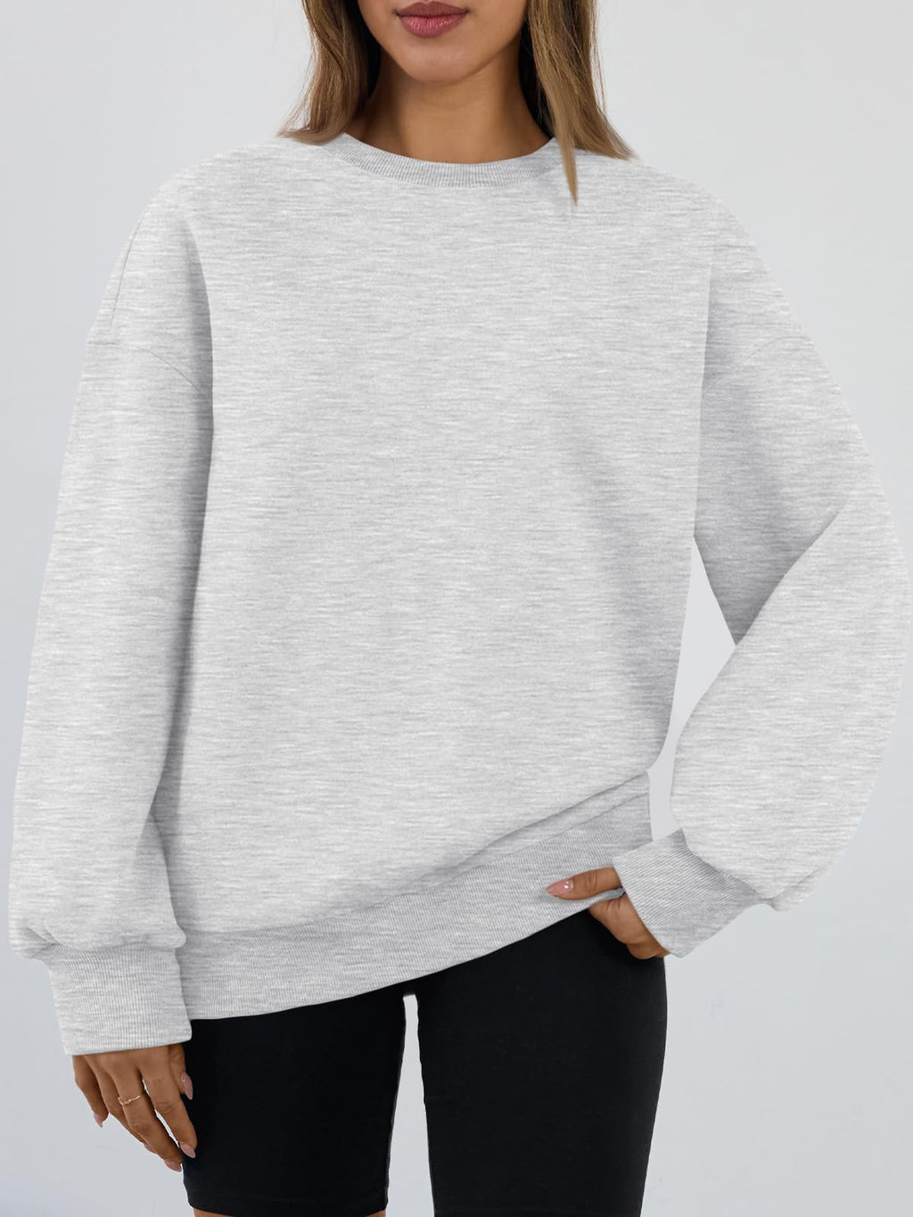 Trendy Queen Sweatshirts for Women Hoodies Oversized Crewneck Tops Sweaters Comfy Fall Winter Outfits Clothes 2026 Fashion