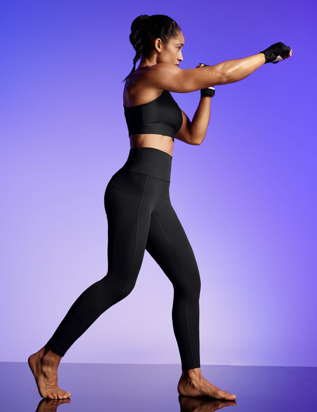 IUGA Compression Leggings for Women Tummy Control No Front Seam Leggings with Pockets High Waisted Workout Yoga Pants
