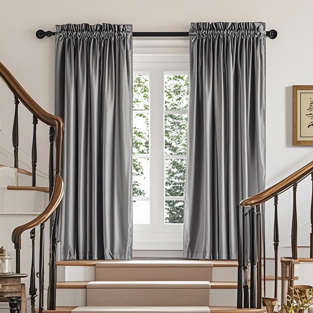 Champagne Beige Velvet Curtains 63 inches for Living Room Luxury Room Darkening Curtain Elegant Bedroom Thermal Insulated Modern Heavy Thick Soft Soundproof Rod Pocket Window Drapes Set of 2 Panels