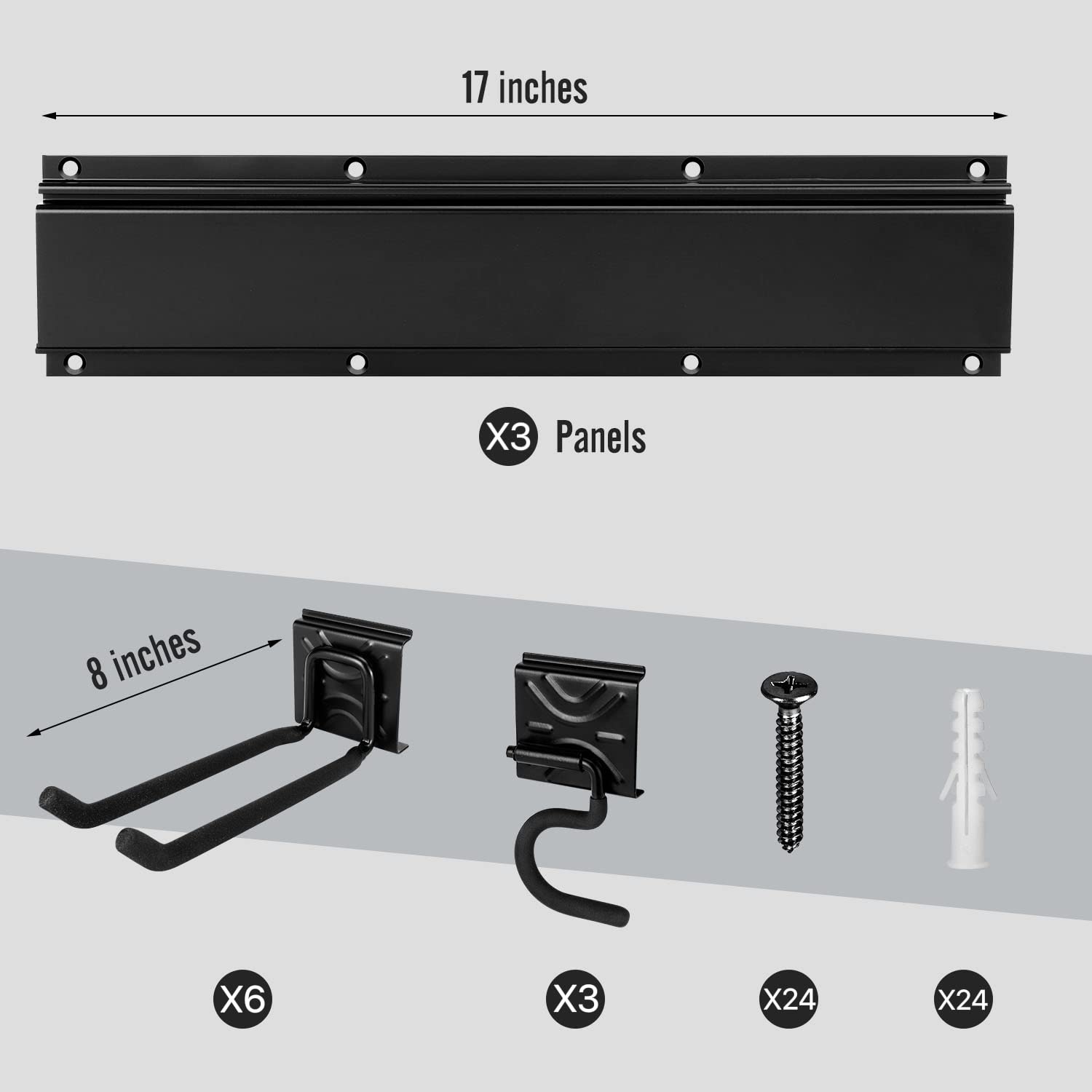 SMARTOLOGY Spare Bike Hook Hanger Rail Rack System