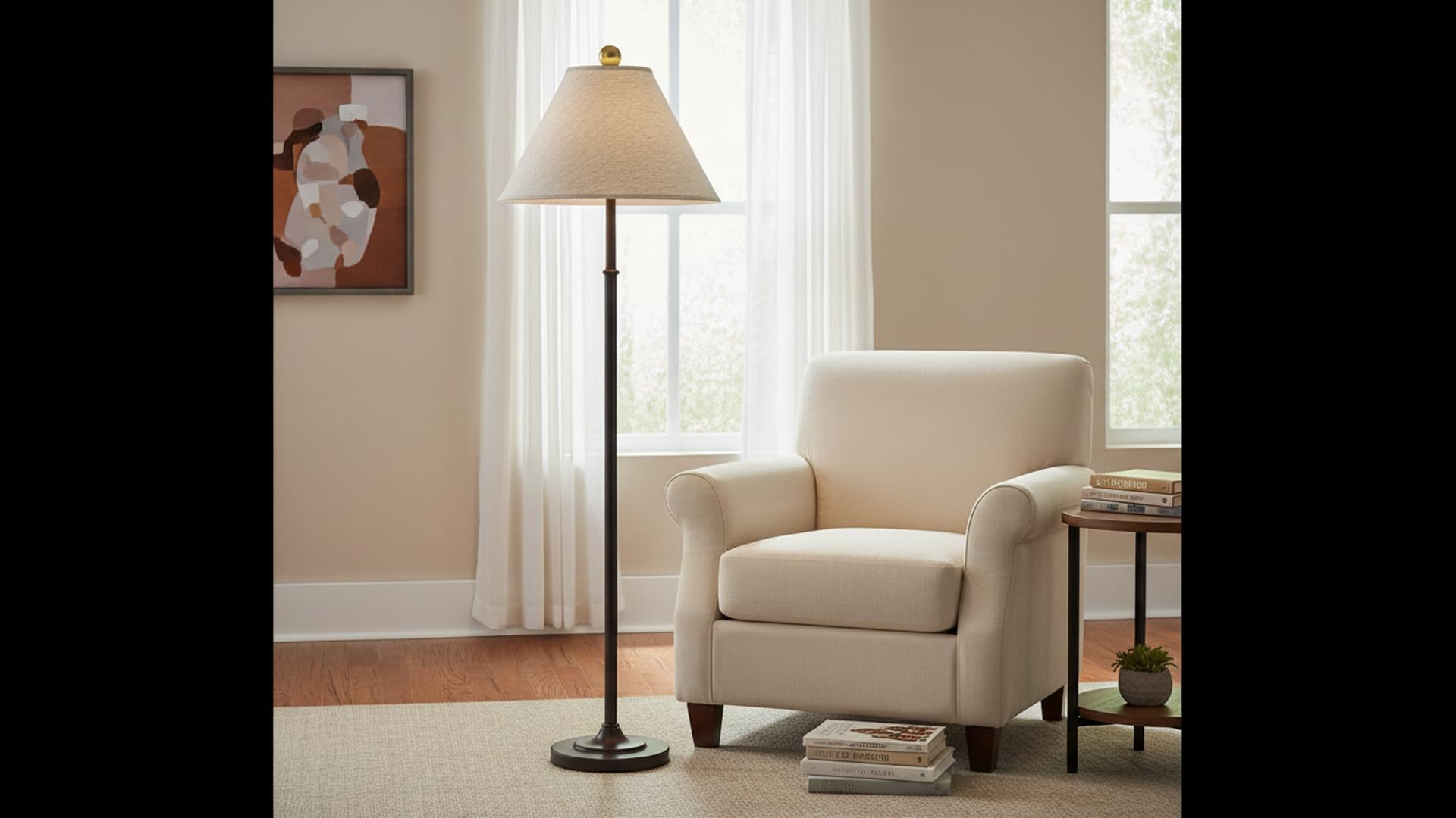 Aspen Creative 32083 Transitional Hardback Empire Shaped Spider Construction Lamp Shade in Brown, 18" wide (7" x 18" x 12 1/2")