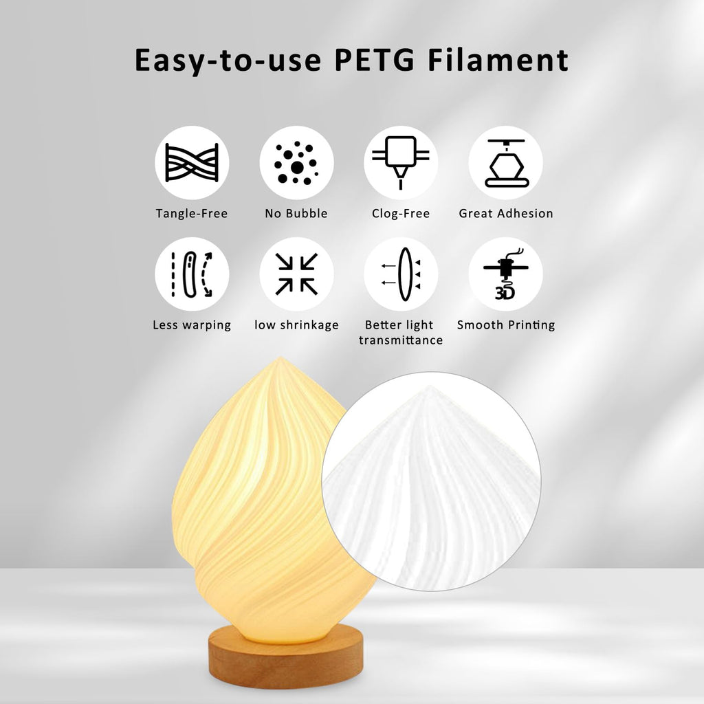 PLA Filament 1.75mm, 3D Printer Filament 1kg Spool (2.2lbs), Neatly Wound, +/- 0.02mm Precision, No Clog/Bubble, Excellent Layer Adhesion, Fits Most FDM Printers, Apple Green