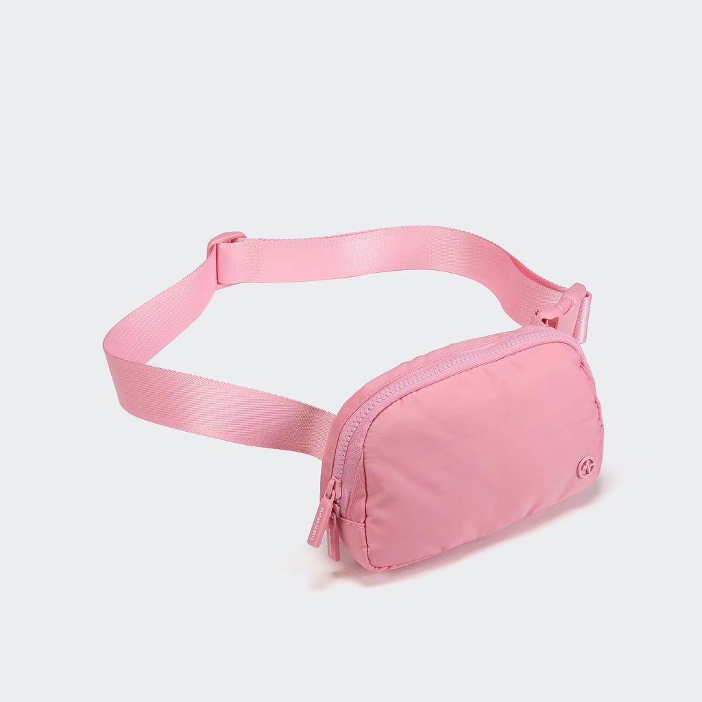Pander Two Way Zipper Fanny Pack Nylon Everywhere Belt Bag for Women, Water Repellent Waist Packs, Crossbody Bags with Adjustable Strap (Black).
