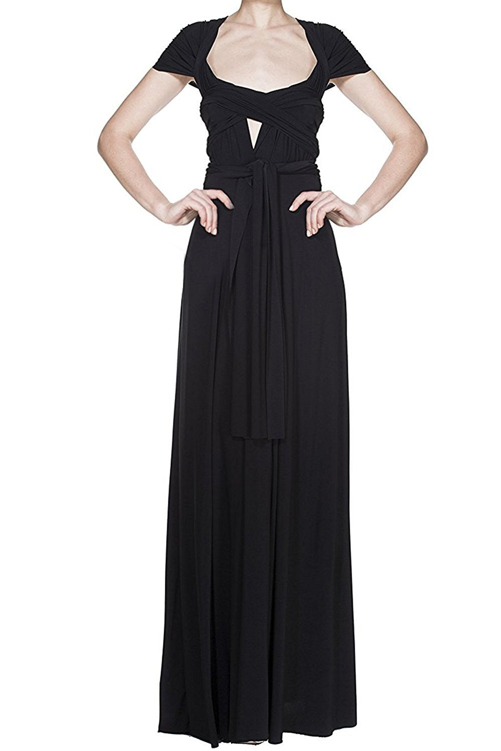 Women Transformer Hi Low Evening Long Prom Dress Halter Convertible Multi Way Spaghetti Strap Wedding Cocktail Maxi Gown