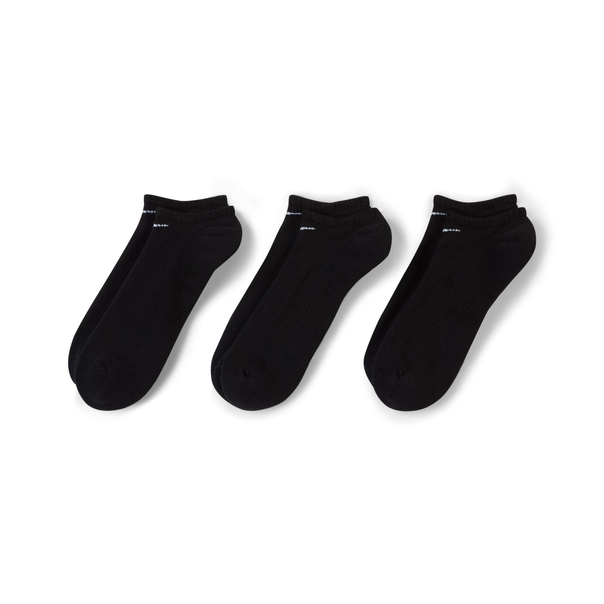 Nike Unisex Adult Everyday Cushioned Training No-Show Socks (3-Pack) | Mens and Womens