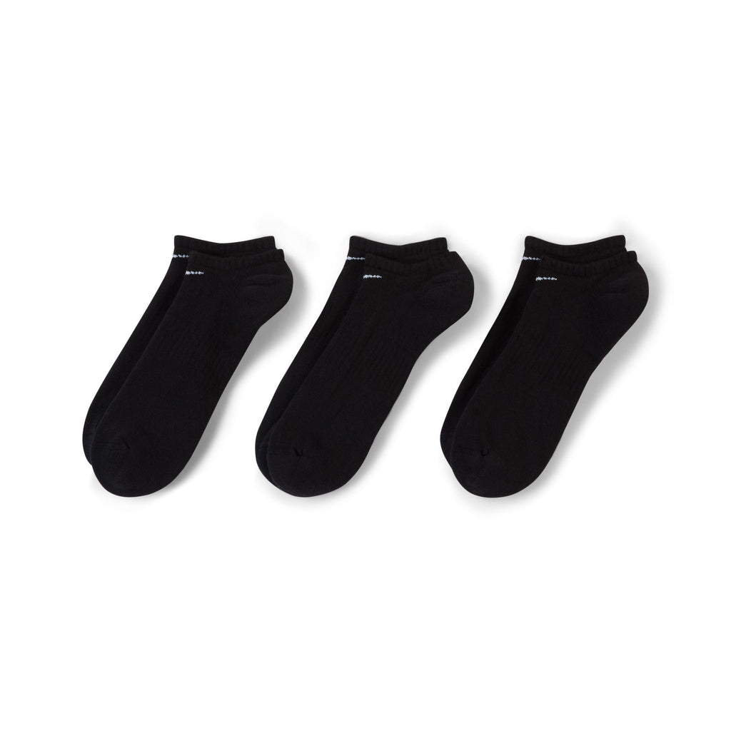 Nike Unisex Adult Everyday Cushioned Training No-Show Socks (3-Pack) | Mens and Womens
