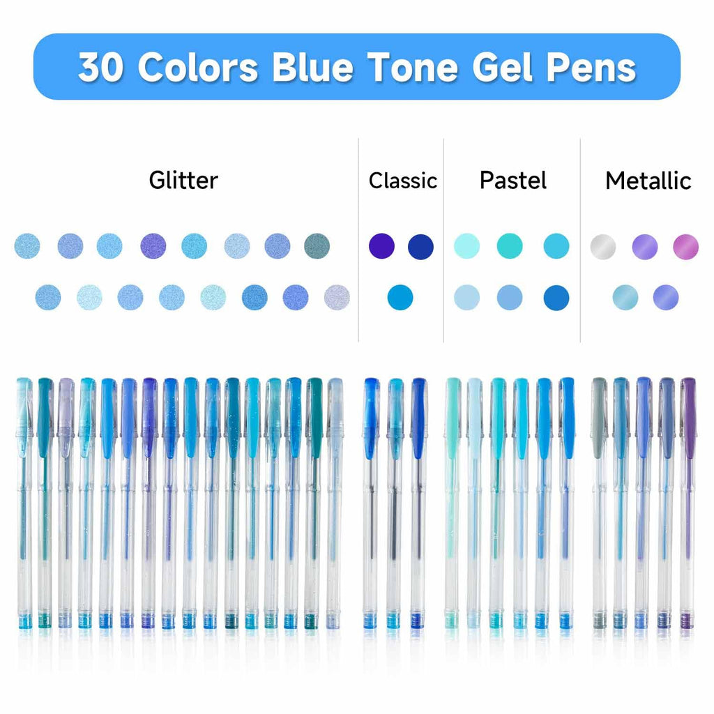Shuttle Art Pastel Gel Pens, 24 Pastel Milky Colors Gel Pen for Black Paper, Adults Coloring Books Drawing Doodling Crafts Scrapbooking Journaling