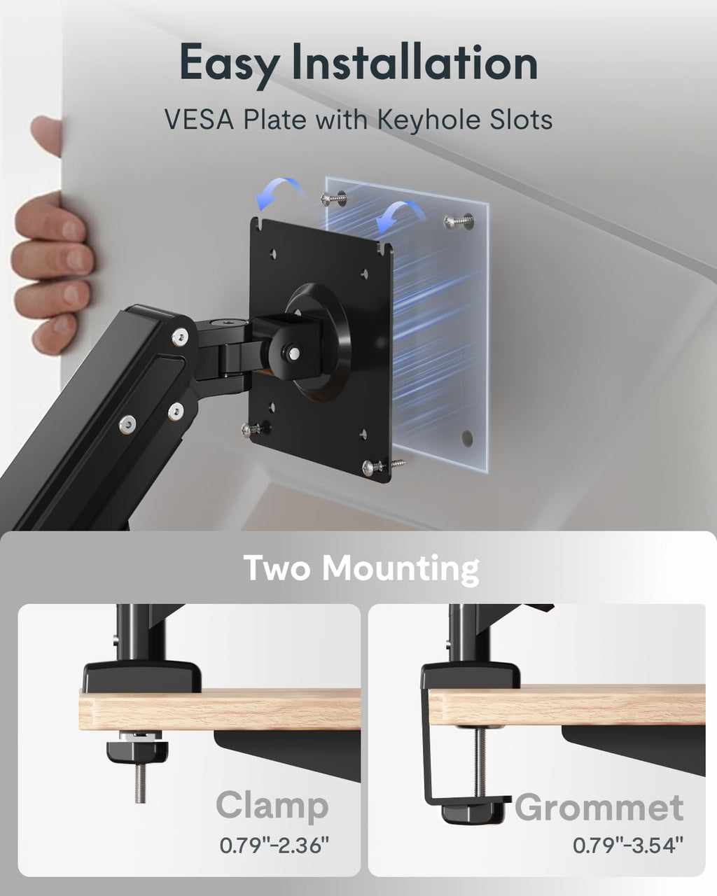 FLEXISPOT EN2 Whole-Piece Standing Desk with Clamp Power Strip, 40 x 24'' Electric Stand Up Height Adjustable Desk with Cable Management (Black Frame + 40" Black Top)