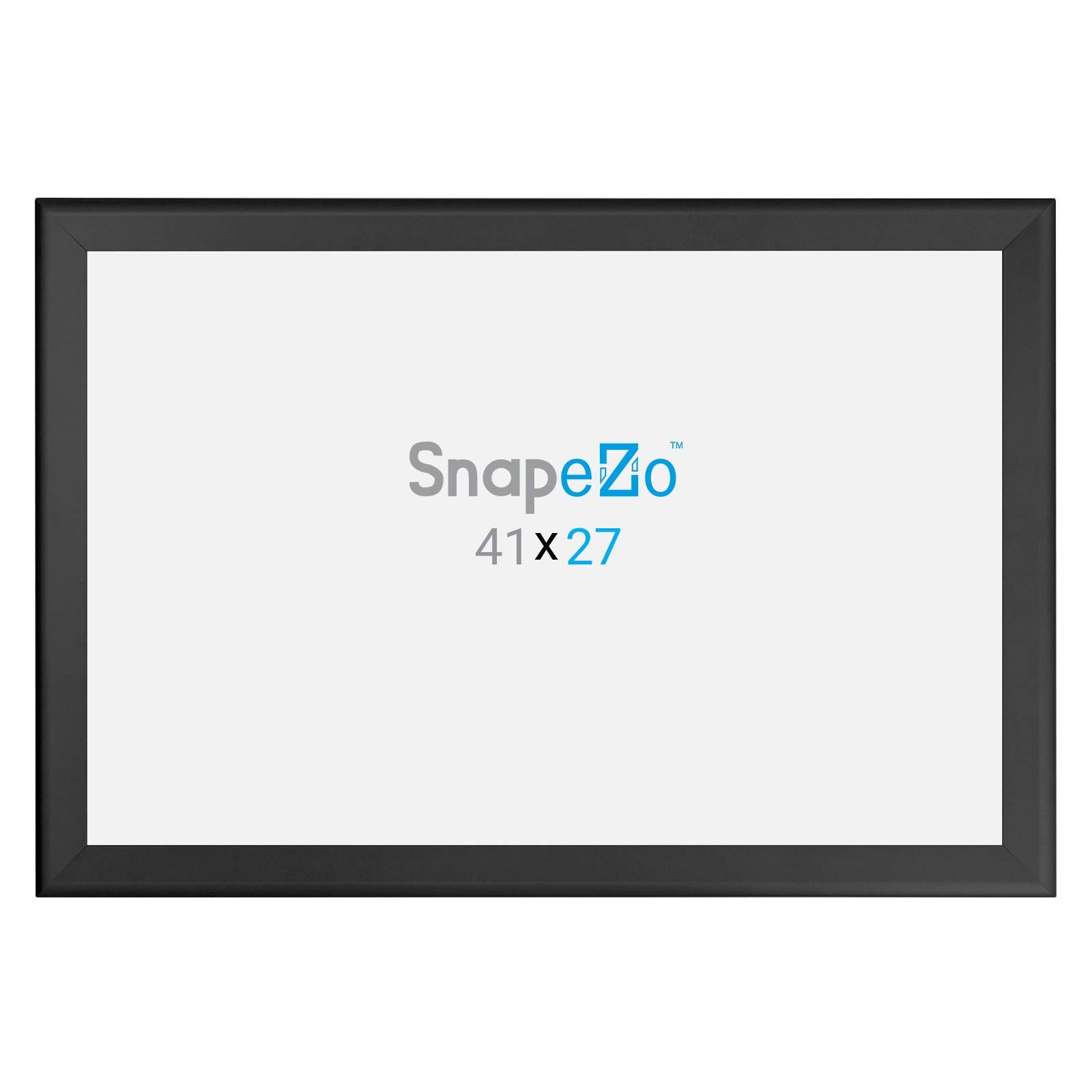 SnapeZo Movie Poster Frame 27x40 Inches, Black 1.7 Inch Aluminum Profile, Front-Loading Snap Frame, Wall Mounting, Wide Series for One Sheet Movie Posters