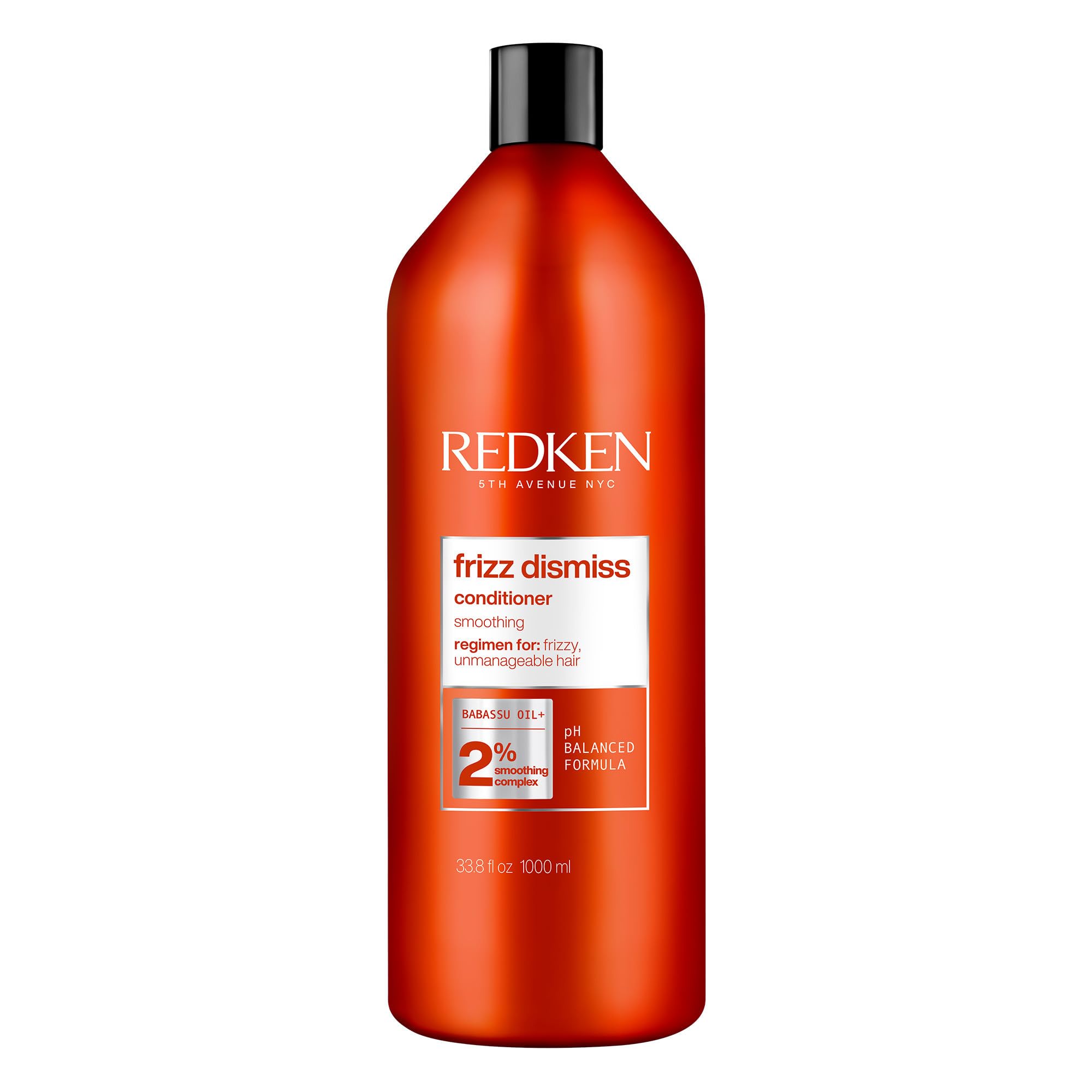 Redken Frizz Dismiss Conditioner - Frizz Control for All Hair Types, Moisturizes & Smoothes, Enhances Shine, With Babassu Oil