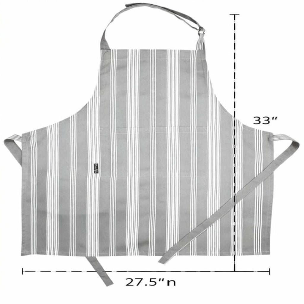 AMOUR INFINI Cotton Aprons for Women with Pocket, Adjustable Strap & Waist Ties - Washable Aprons for Baking, Cooking, Gardening (27.5 x 33 Inches - Blooming Floral)