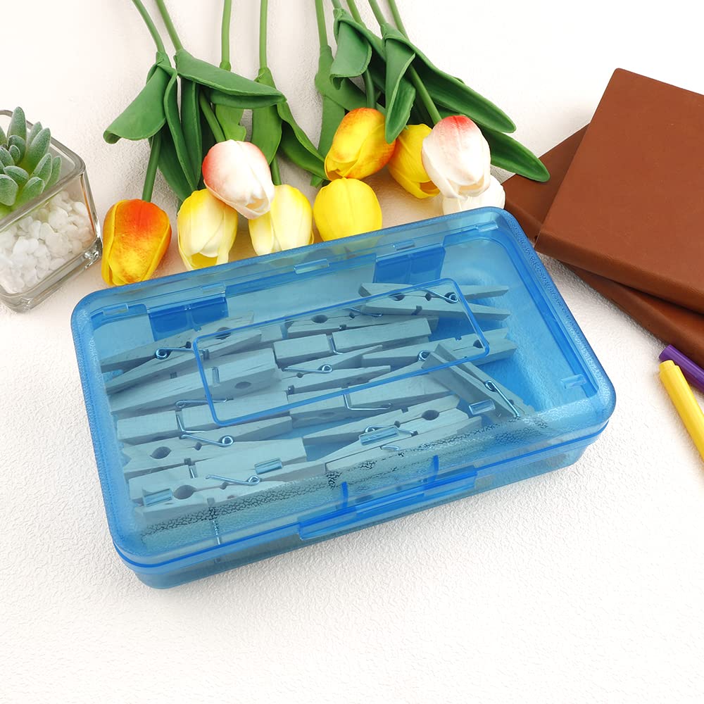 Pencil Case, Pencil Box, Clear Pencil Case, 3 Pack Plastic Pencil Case, Large Capacity Pencil Case, Crayon Box with Snap-tight Lid Stackable Design, Plastic Storage Box for School Office Supplies