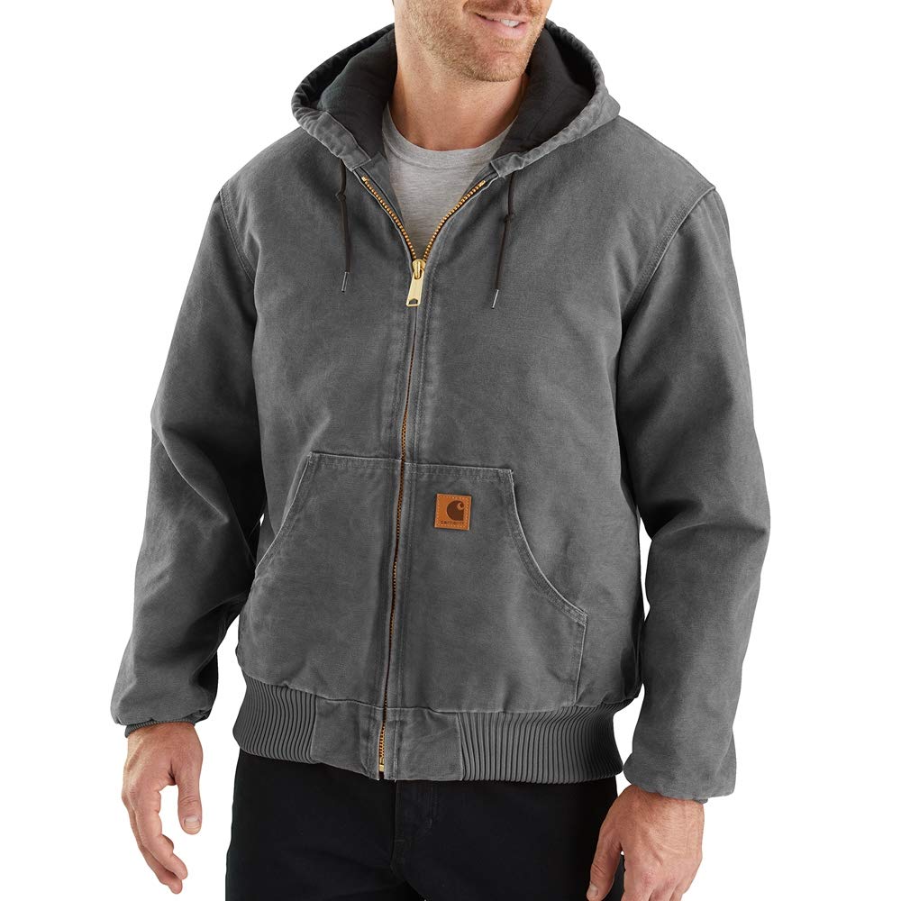 Carhartt Men's Big-Tall Quilted Flannel Lined Sandstone Active Jacket
