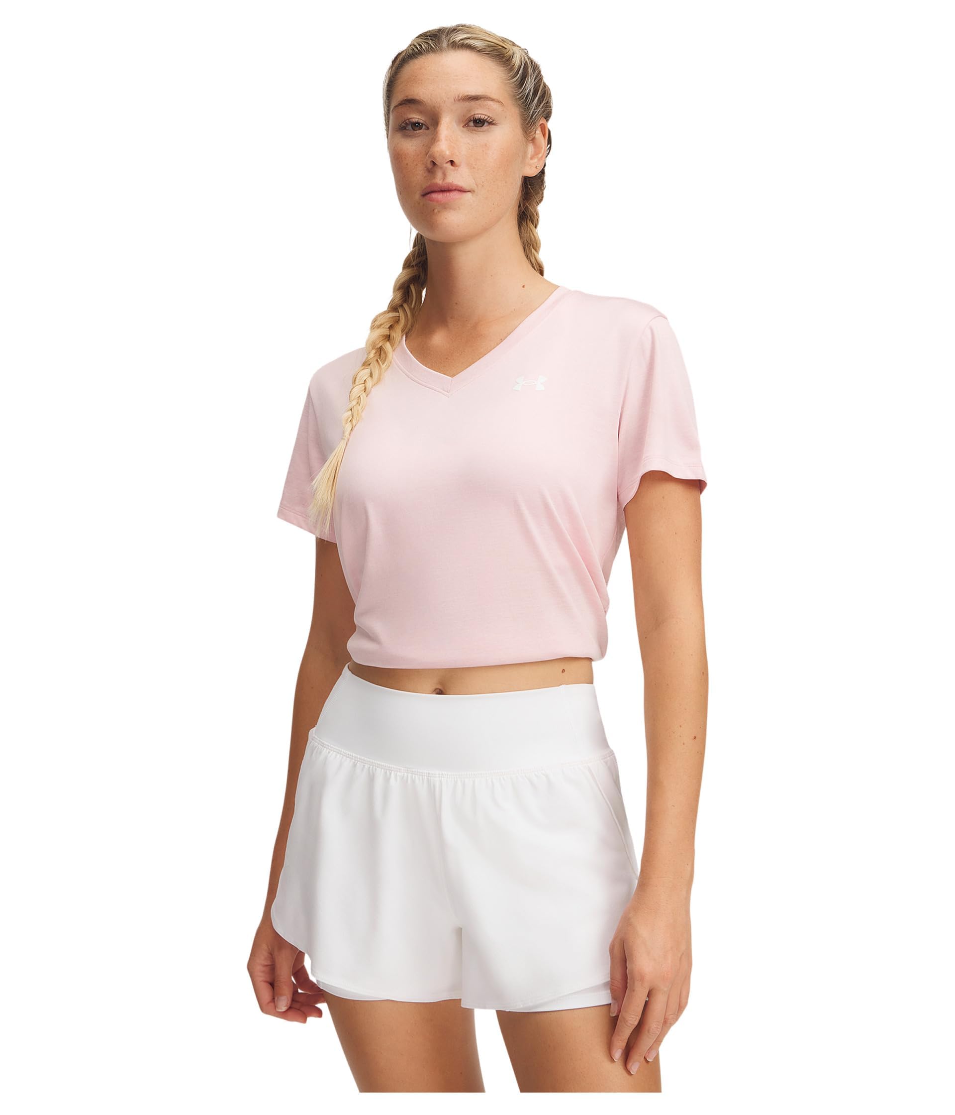 Under Armour Women's Tech Twist V Neck Short Sleeve T-Shirt