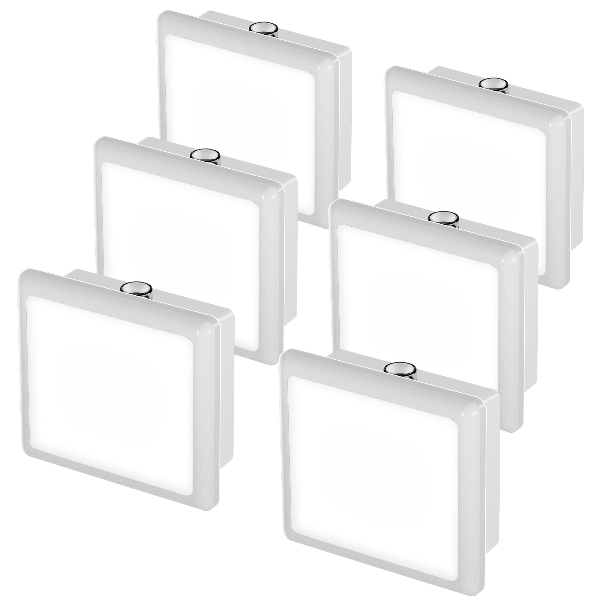 L LOHAS LED Night Light,Night Lights Plug into Wall, [6-Pack] Plug in Night Light, Dusk-to-Dawn Sensor, 3000K Soft White 0.3W Bright Nightlight Auto-On/Off for Adults Kids Bedroom Bathroom Hallway
