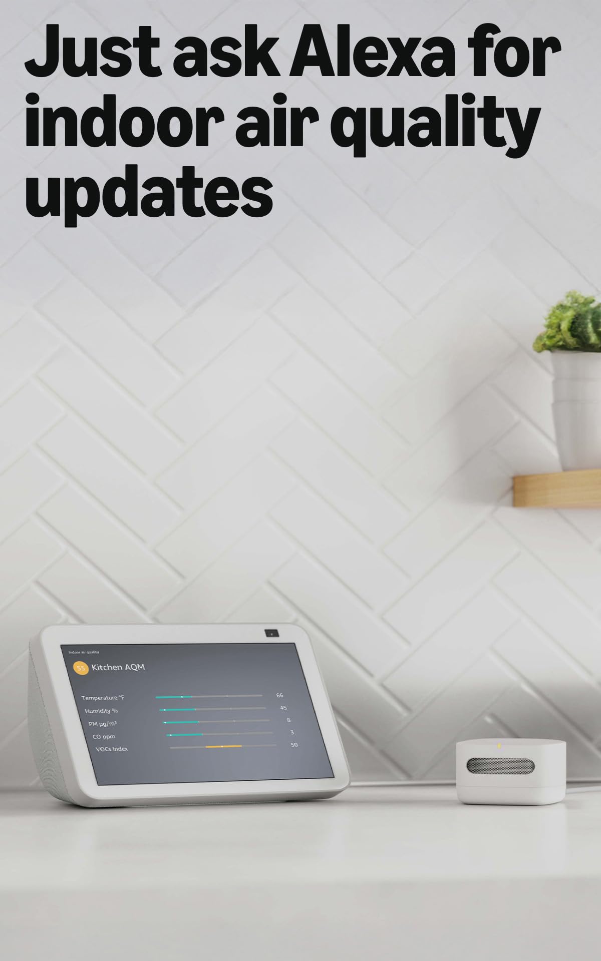 Amazon Smart Air Quality Monitor – Know your air, Works with Alexa