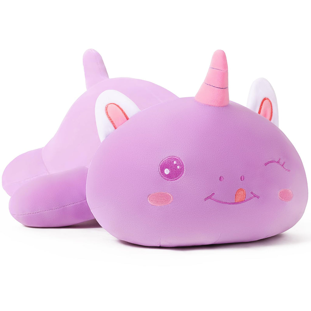 SNOWOLF Black Axolotl Plush Pillow Cute and Soft Axolotl Stuffed Animal Kawaii Plushie Toy Great Gift for Kids, 12"