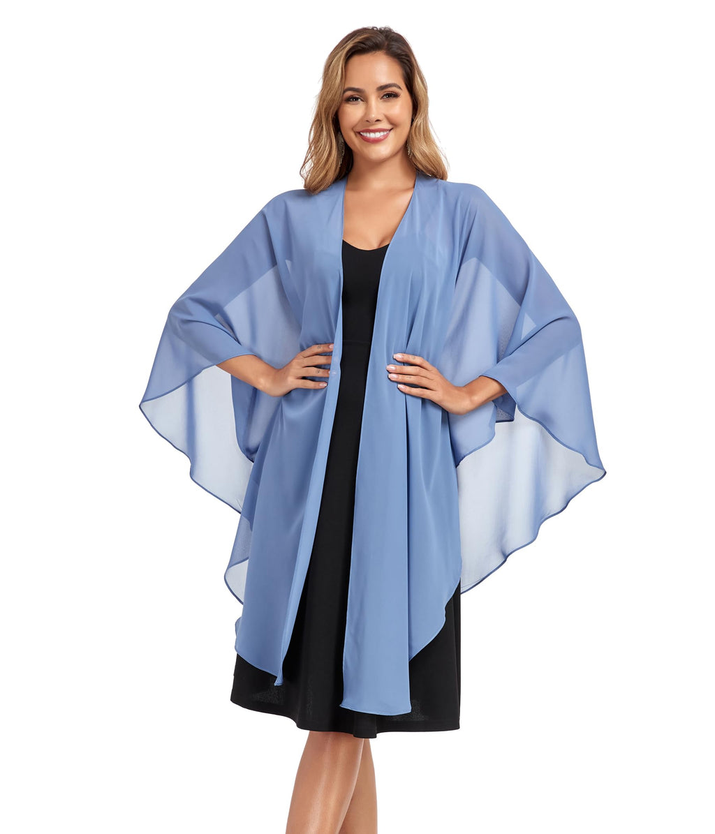 TONGFANTFL Shawls Wraps for Evening Wedding Party Chiffon Scarf Soft Bridal Wraps Wedding Guest Shawl Coverage