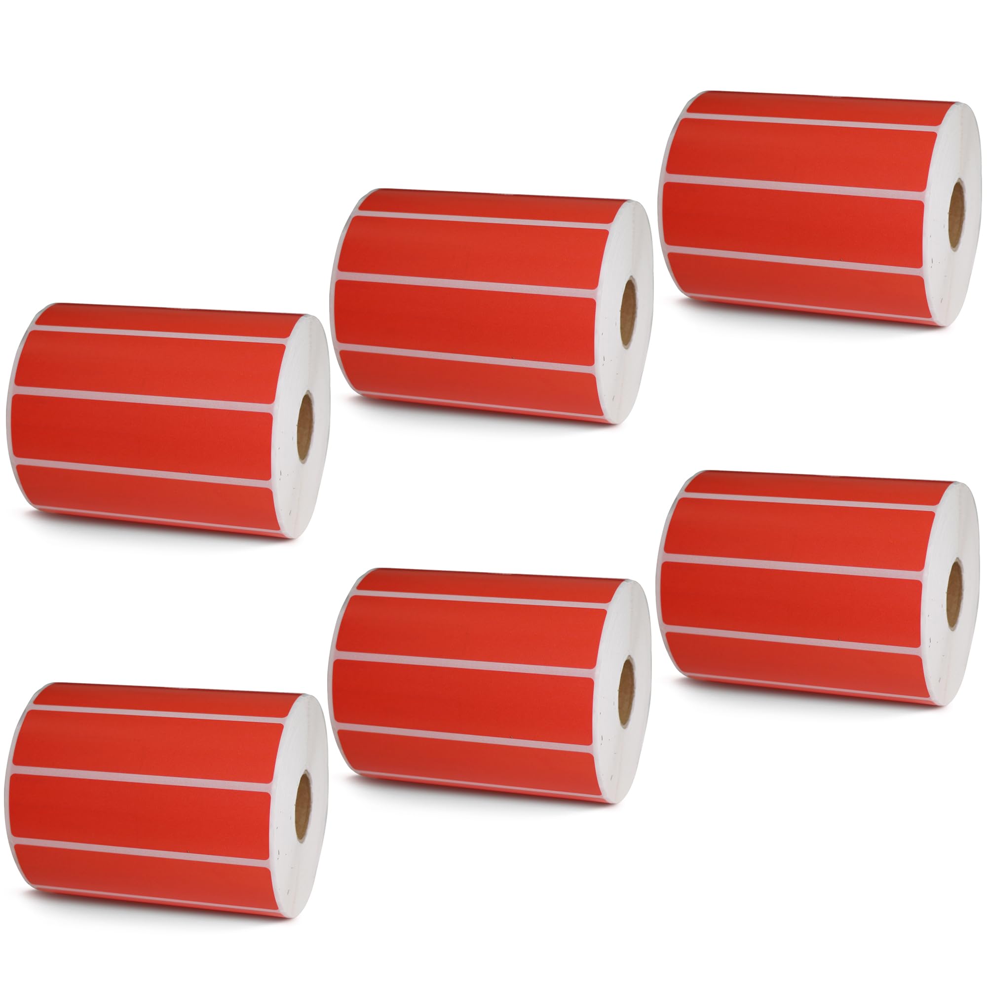 BETCKEY - 1" x 0.5" Small Labels Compatible with Zebra & Rollo Label Printer, Premium Adhesive & Perforated[Light Blue, 6 Rolls, 14580 Labels]
