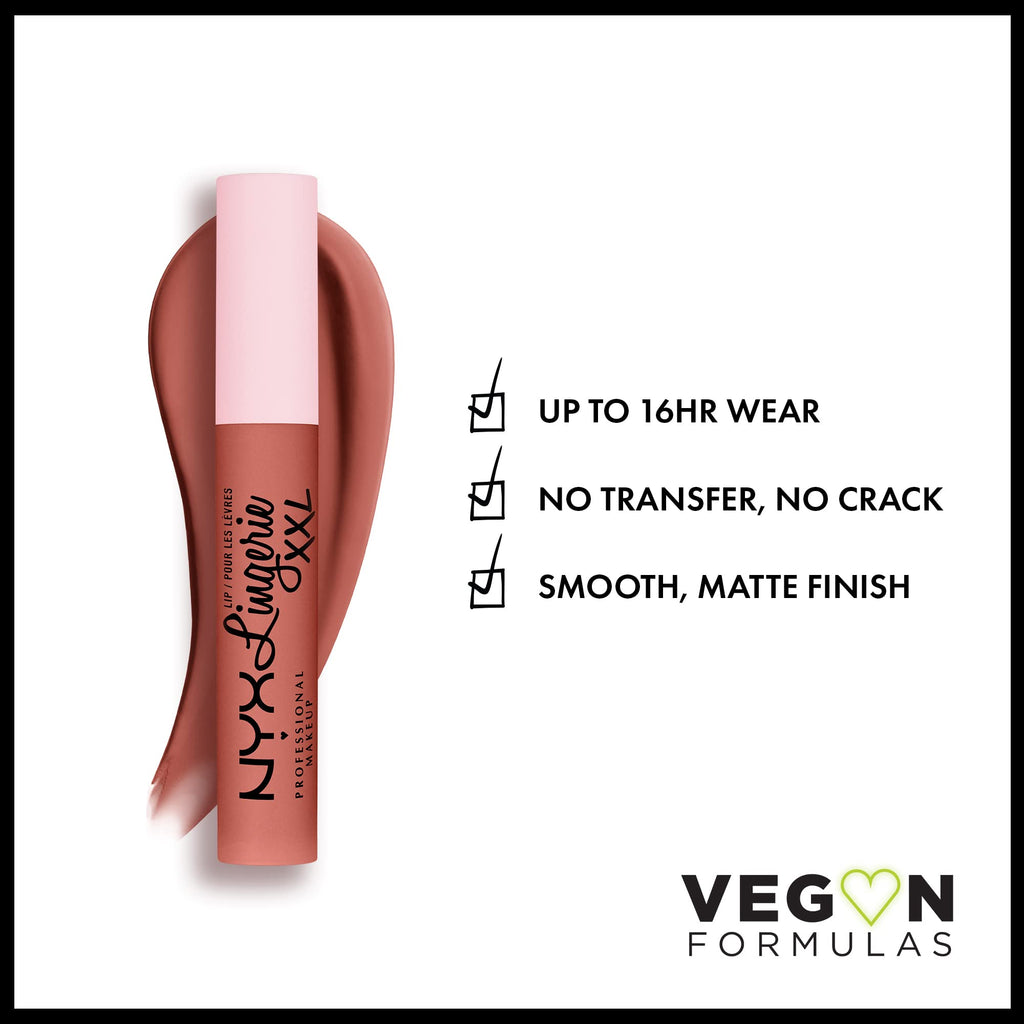 NYX PROFESSIONAL MAKEUP Lip Lingerie XXL Matte Liquid Lipstick - Undress'd (Pink Nude)