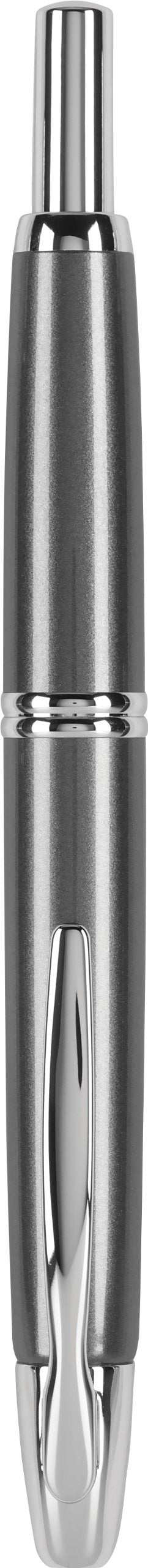 PILOT Vanishing Point Collection Refillable & Retractable Fountain Pen, Black Carbonesque Barrel with Rhodium Accents, Blue Ink, Medium Nib (60246)