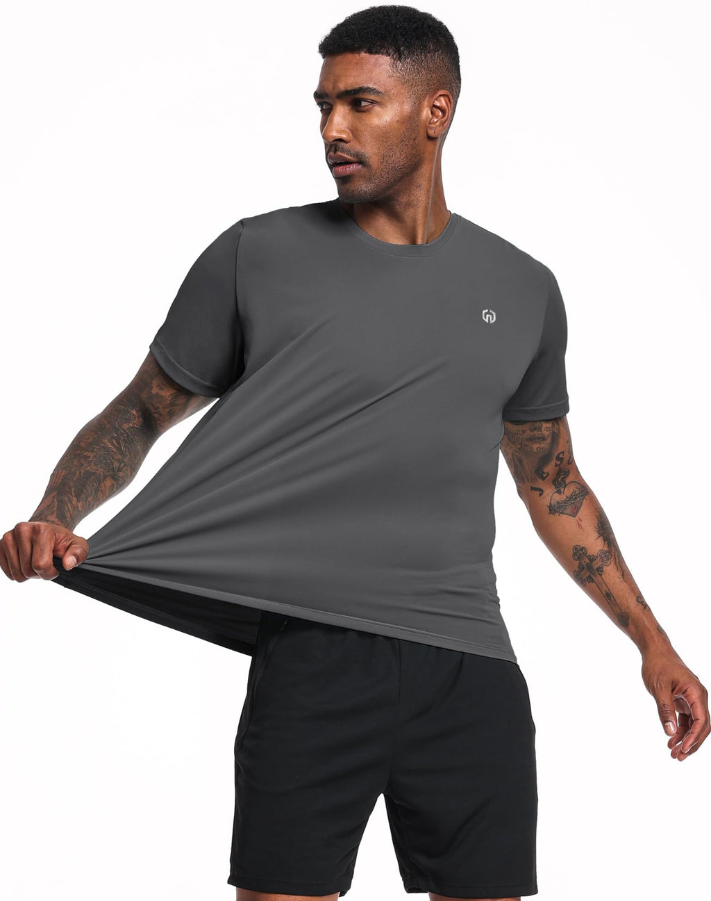 NELEUS Men's Dry Fit Athletic Running Shirt