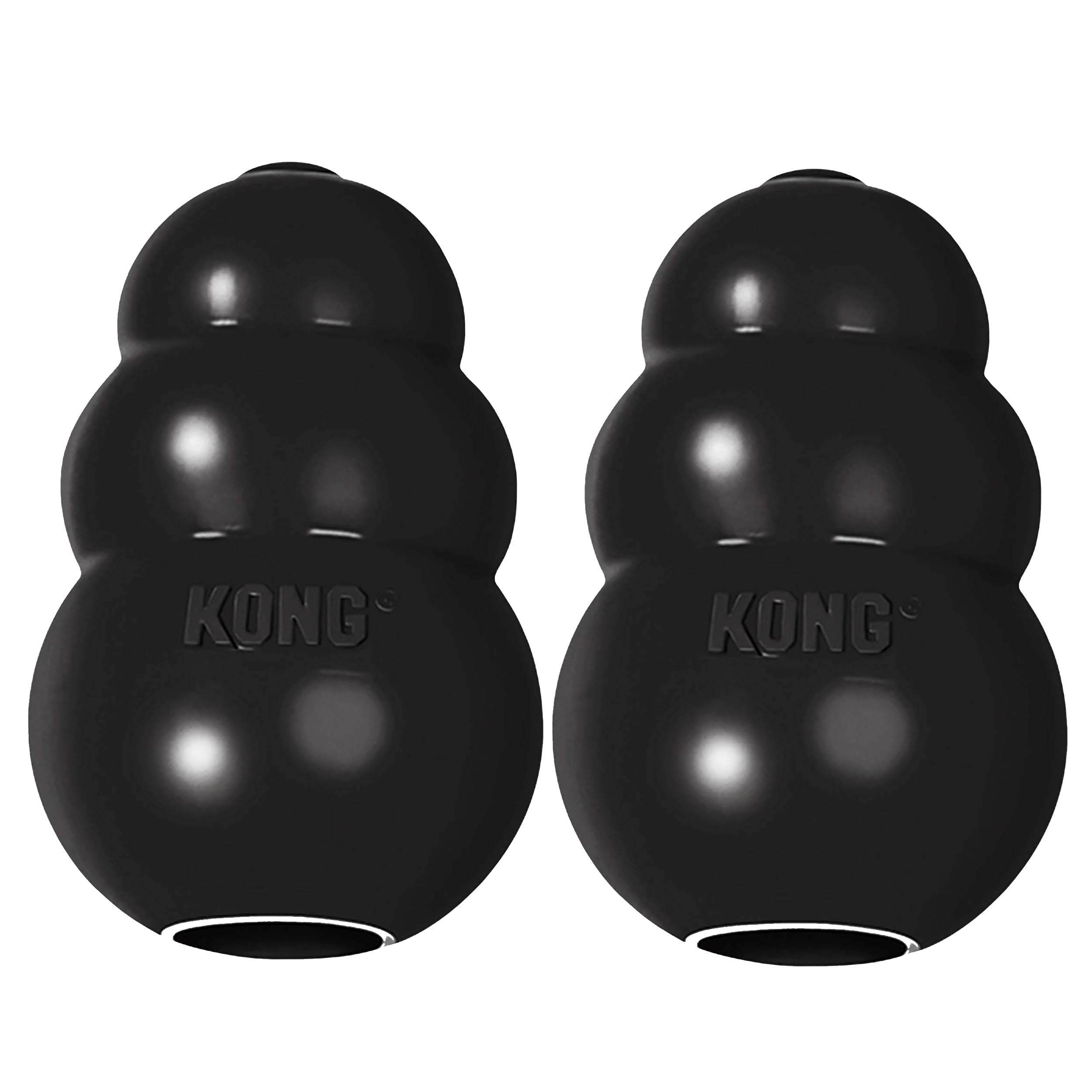 KONG Extreme Dog Toy - Fetch & Chew Toy - Treat-Filling Capabilities & Erratic Bounce for Extended Play Time Most Durable Natural Rubber Material - for Power Chewers - for Small Dogs