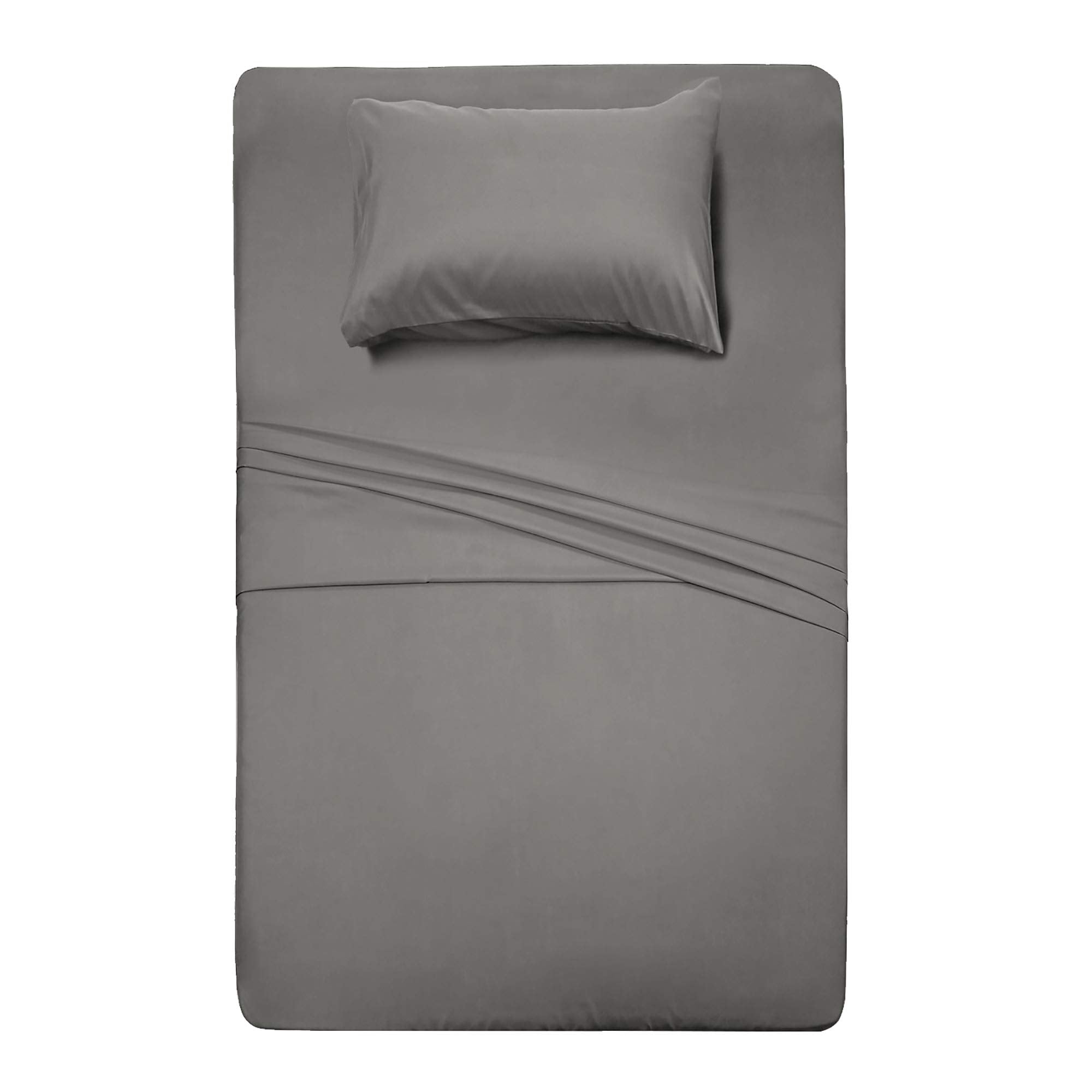 Best Season Bed Sheet Set - 1 Flat Sheet,1 Fitted Sheet and 1 Pillow Cases, Extra Soft Luxury Bedding Set,Deep Pockets,Wrinkle,Fade Resistant - Hypoallergenic- 3 Piece (Twin,Baby Blue)