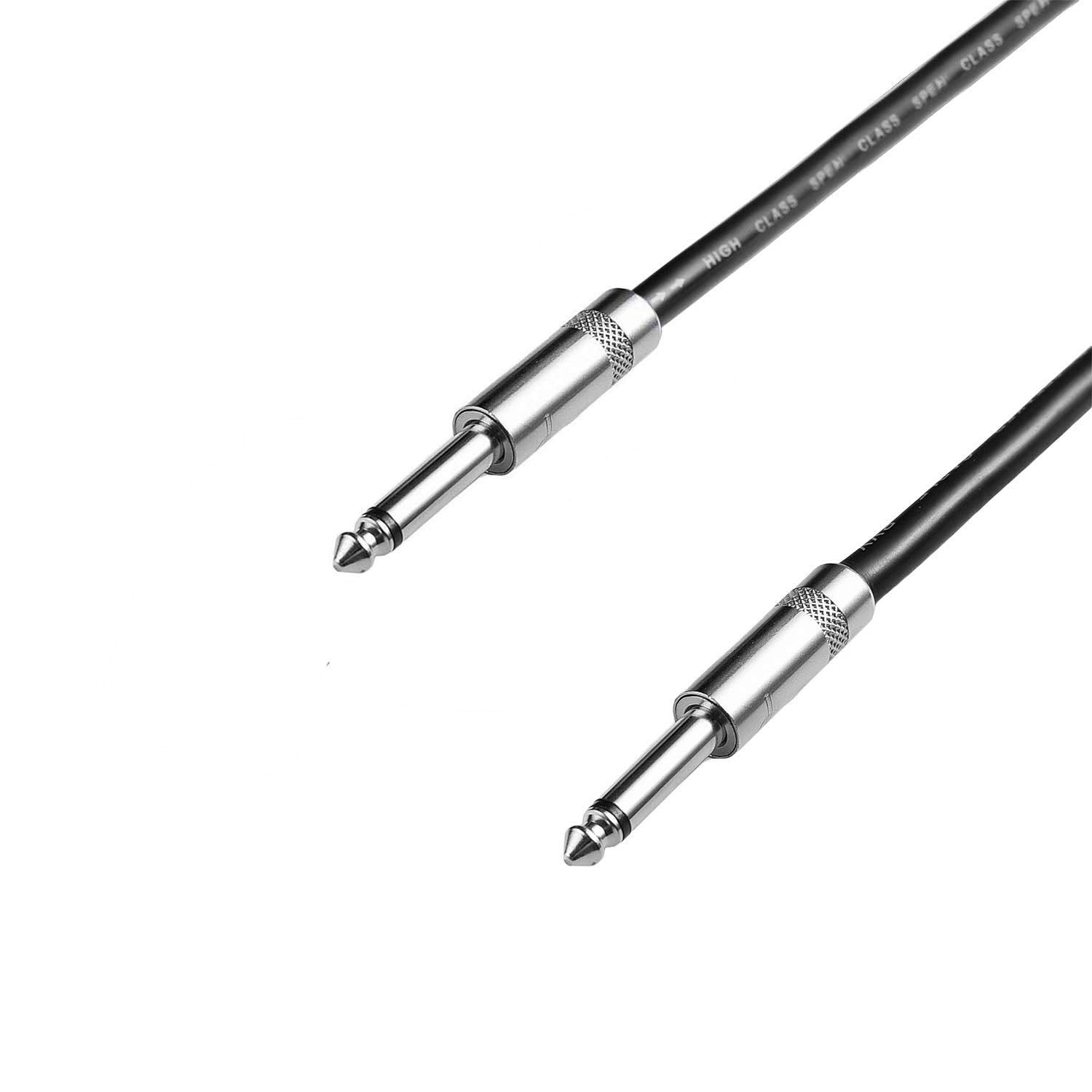 2Pcs 3 Feet Professional Speaker Cables, Pair 3 ft 12 Gauge 1/4 Inch Male Audio Amplifier Connection Heavy Duty Cord Wire