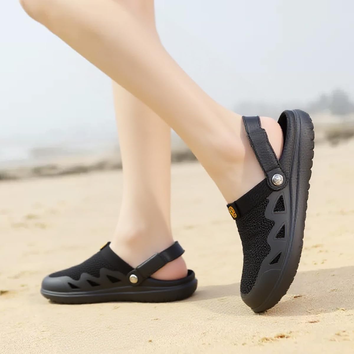Men's Women's Clogs Garden Shoes Slip On Sandals Breathable Summer Orthotic Walking Slippers with Plantar Fasciitis Soles