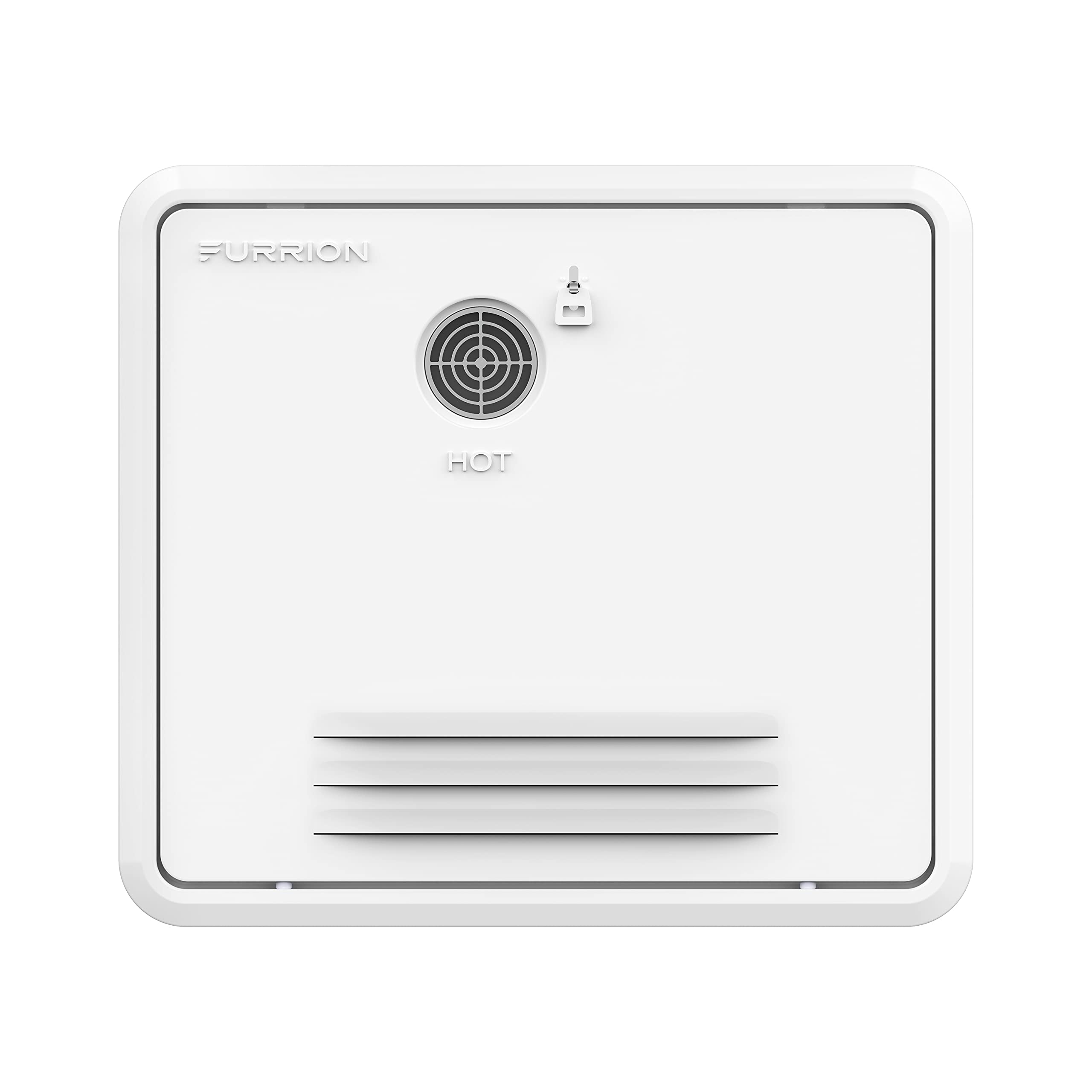 Furrion® RV Tankless Gas 60,000 BTU Water Heater - 16.14" x 16.14" White Door - 2.4 GPM – Vortex Technology steadies temperatures – Propane Gas-Powered Technology, Electric Ignition – 2021128847