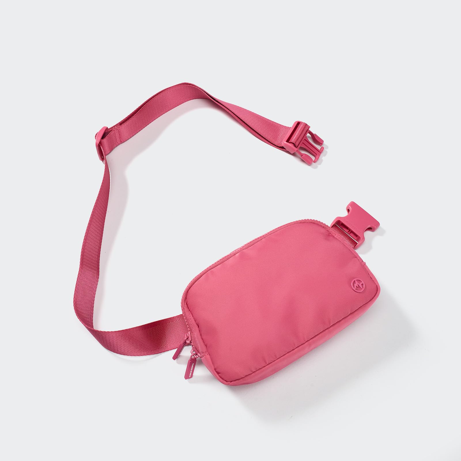 Pander Two Way Zipper Fanny Pack Nylon Everywhere Belt Bag for Women, Water Repellent Waist Packs, Crossbody Bags with Adjustable Strap (Black).