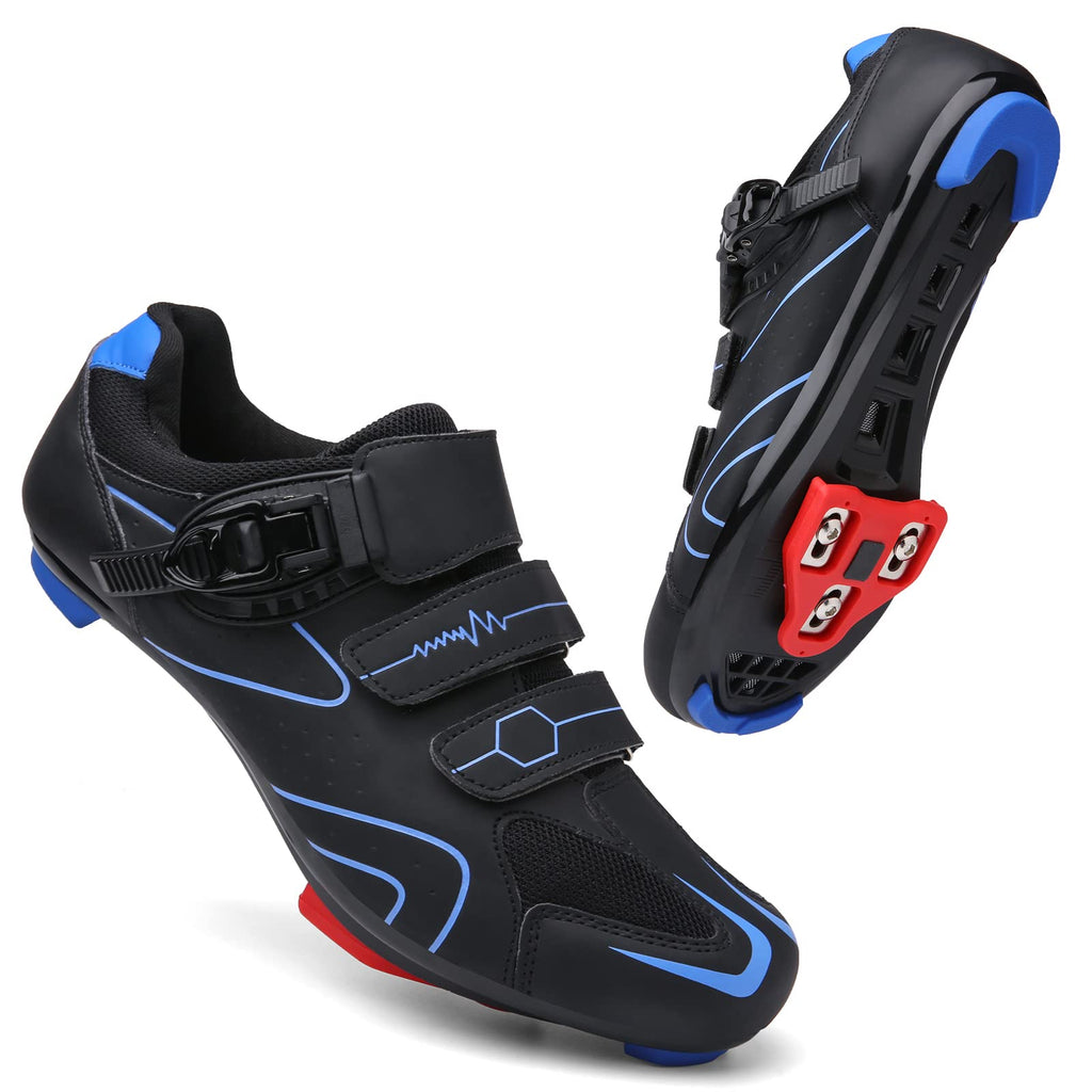 Mens Womens Cycling Shoes Compatible with Peloton Indoor Bicycle Pedals Clip in Road Bike Shoes Pre-Installed with Look Delta Cleats