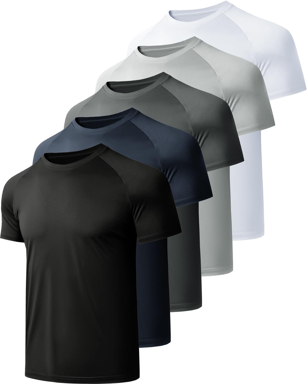 CE' CERDR Mens Workout Shirts Quick Dry Performance Short Sleeve Athletic Shirts