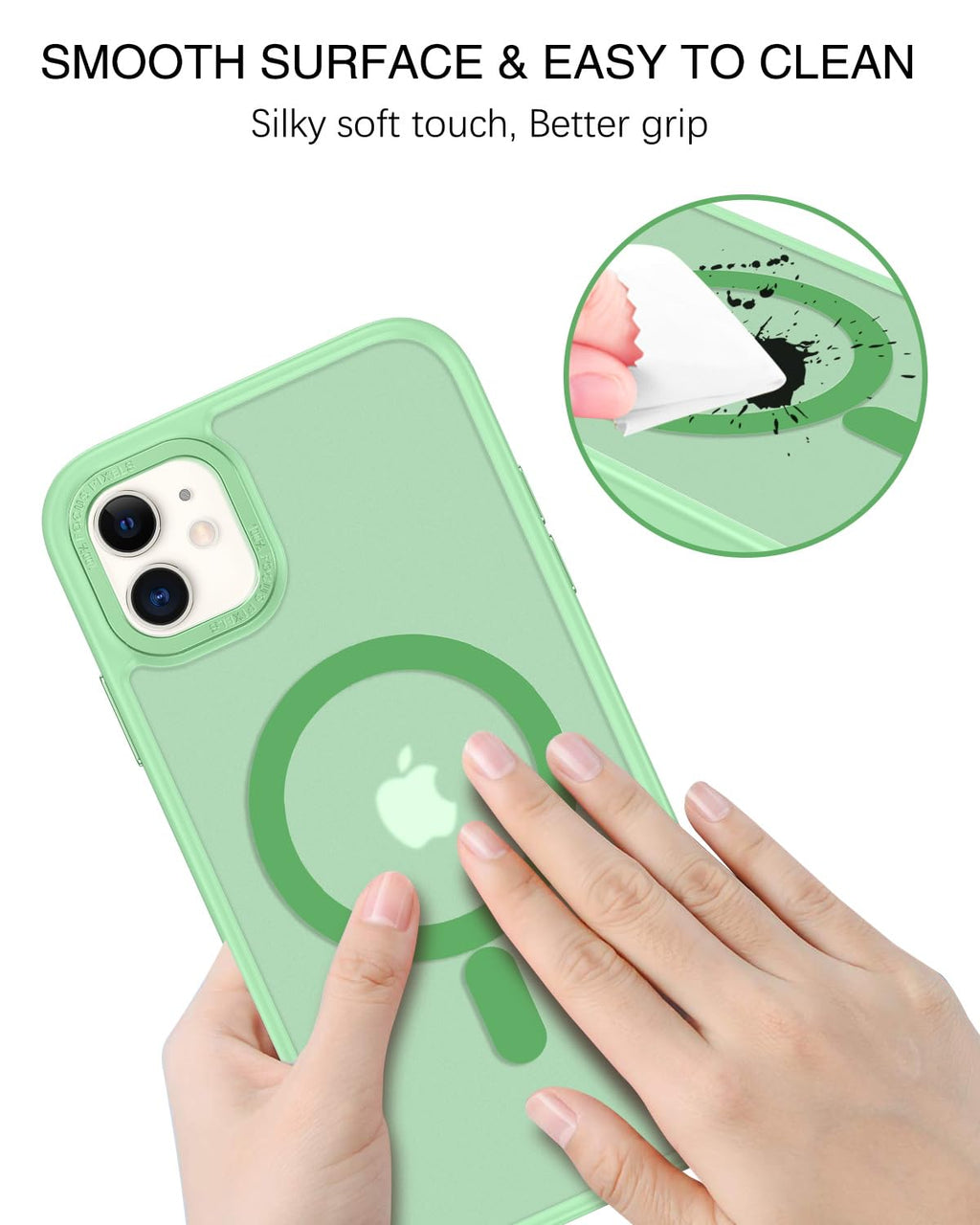 BENTOBEN for iPhone 11 Phone Case, Phone case for iPhone 11 Magnetic Case [Compatible with Mag Safe] Translucent Matte Slim Shockproof Anti-Fingerprint Protective Cover for iPhone 11 6.1’’ Black