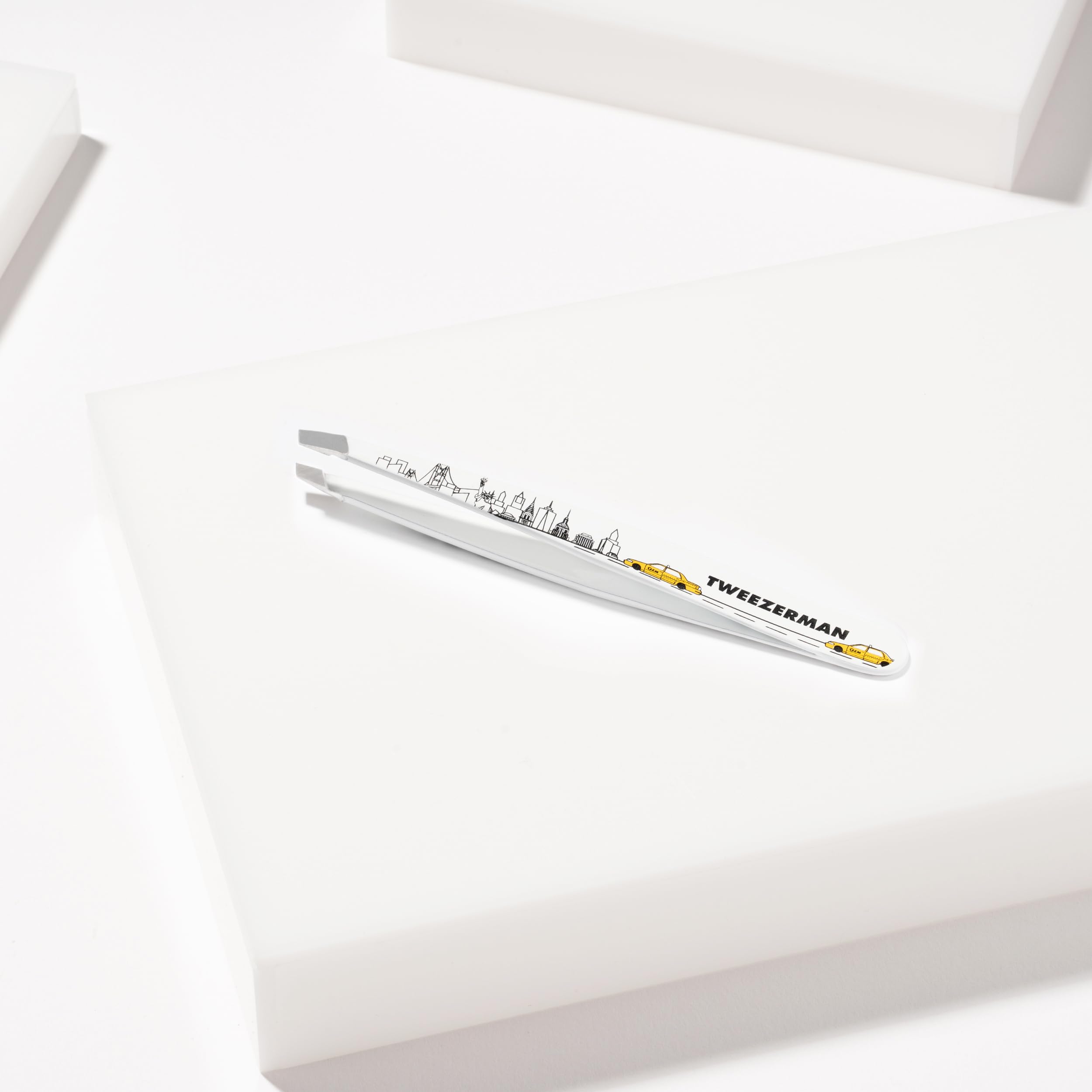 Tweezerman Exclusive 40th Birthday Slant Tweezer - Hair Removal Tweezers, Stainless Steel