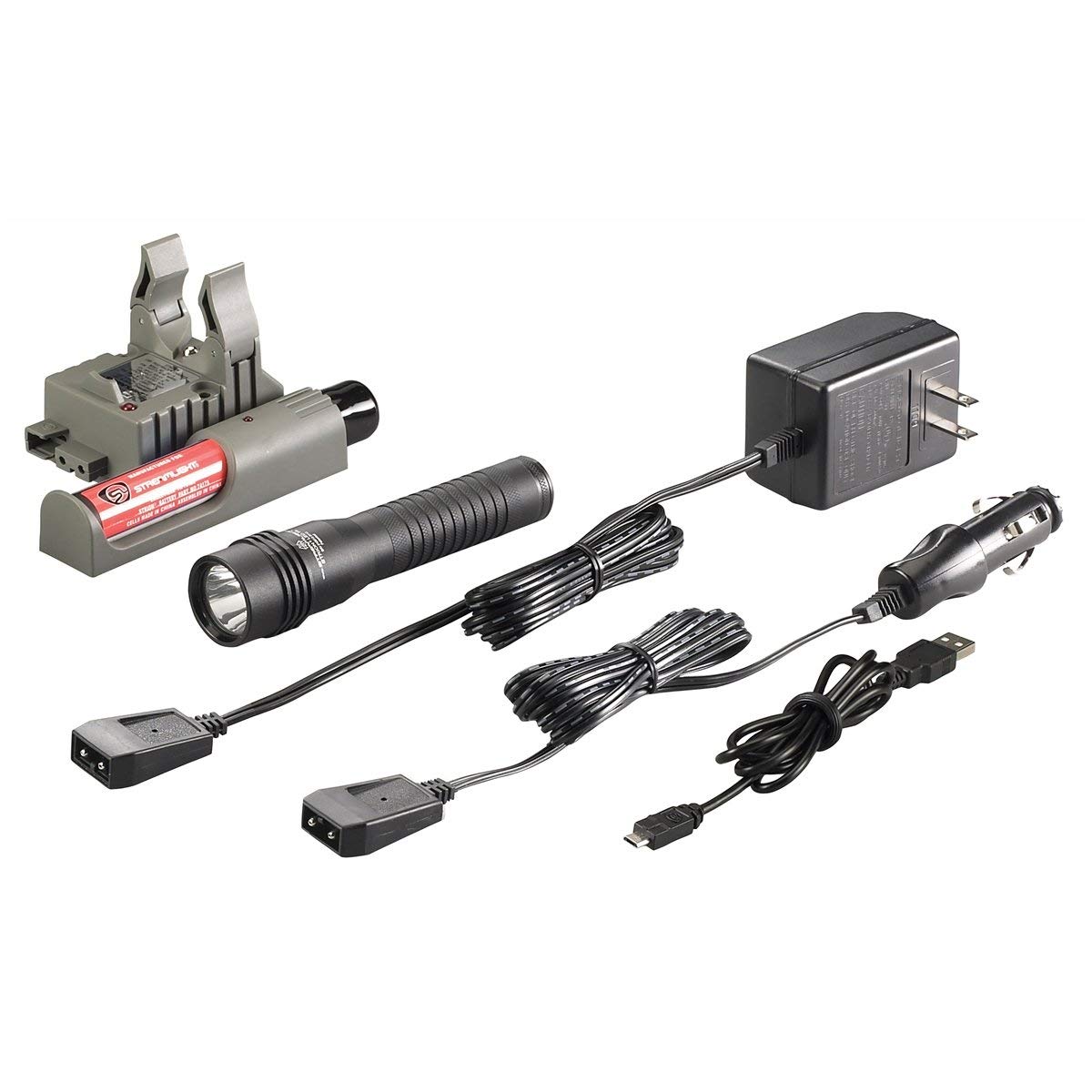Streamlight 74754 Strion LED HL 615-Lumen Rechargeable Professional Flashlight with 12-Volt DC Charger, Black