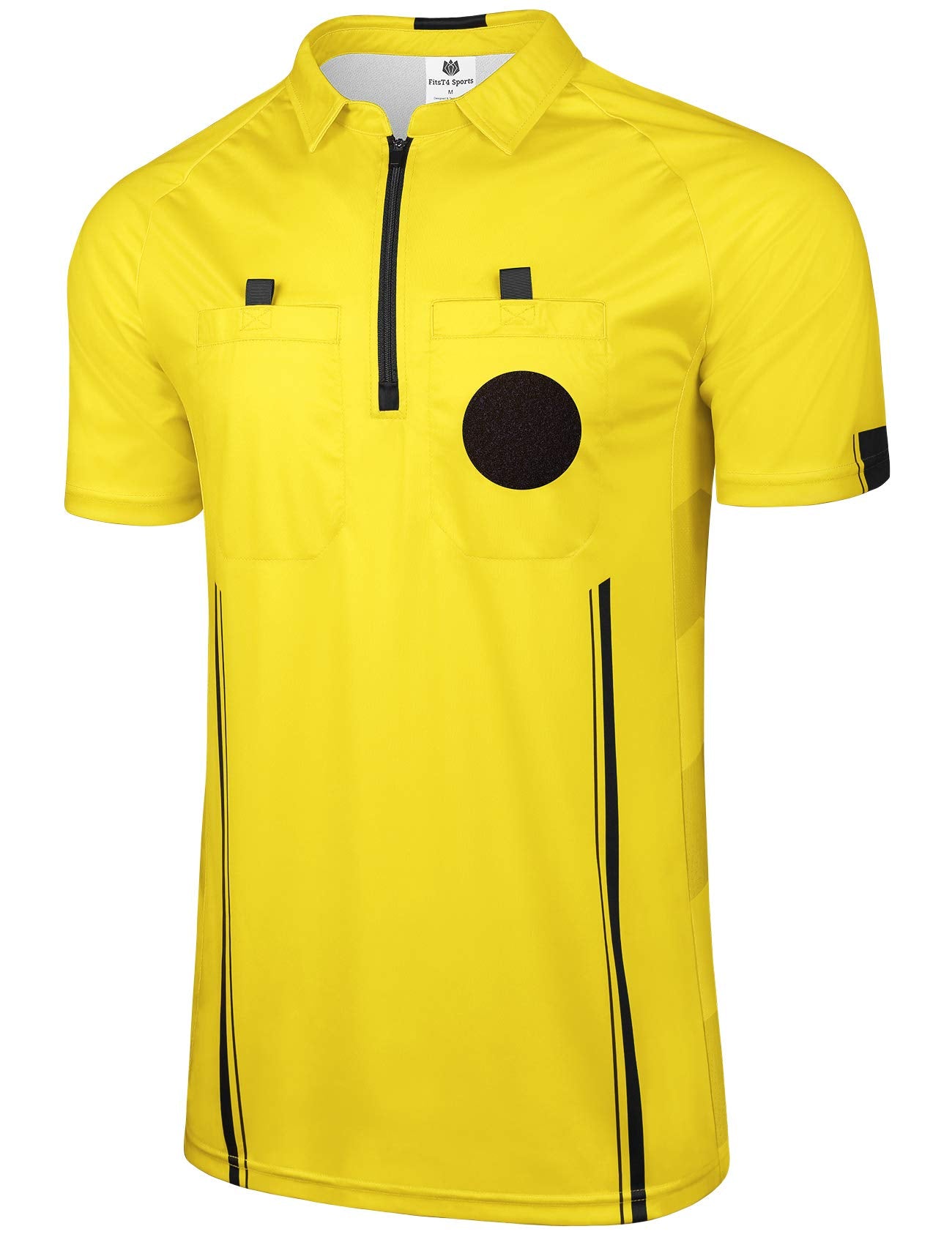 FitsT4 Sports Pro Soccer Referee Jersey Short Sleeve Ref Shirts