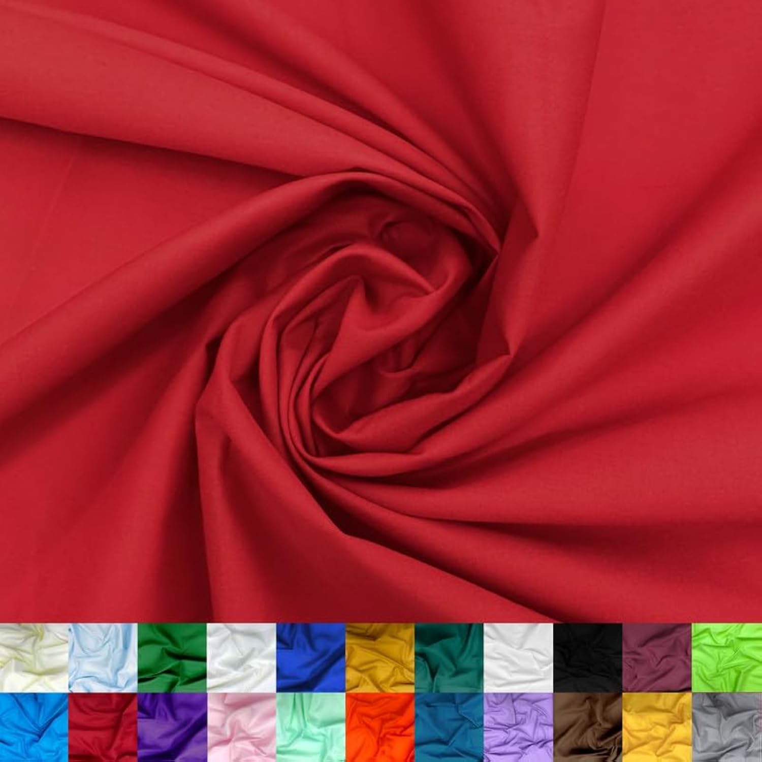 Ice Fabrics Cotton Polyester Broadcloth Fabric by The Yard - 60" Wide Soft & Breathable Broadcloth Fabric for Sewing - Perfect for Apparel, Bedding, Curtains and More - Black - 1 Yard